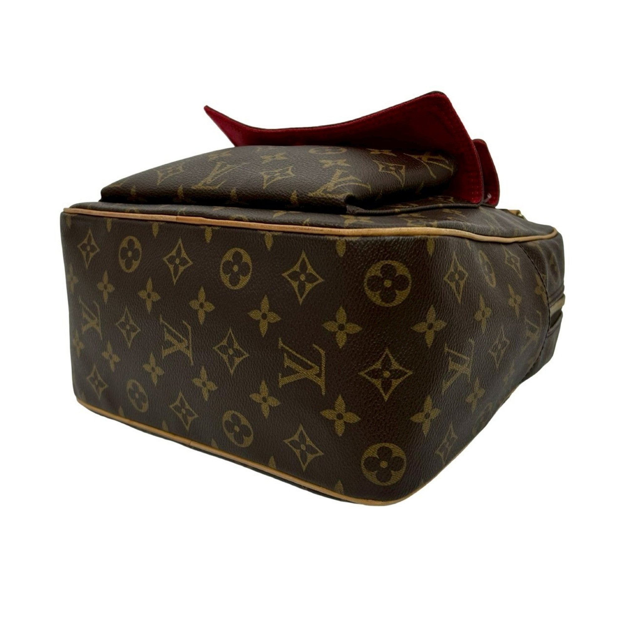 Louis Vuitton Brown Leather Pvc Boston Bag Handbag (Pre-Owned)