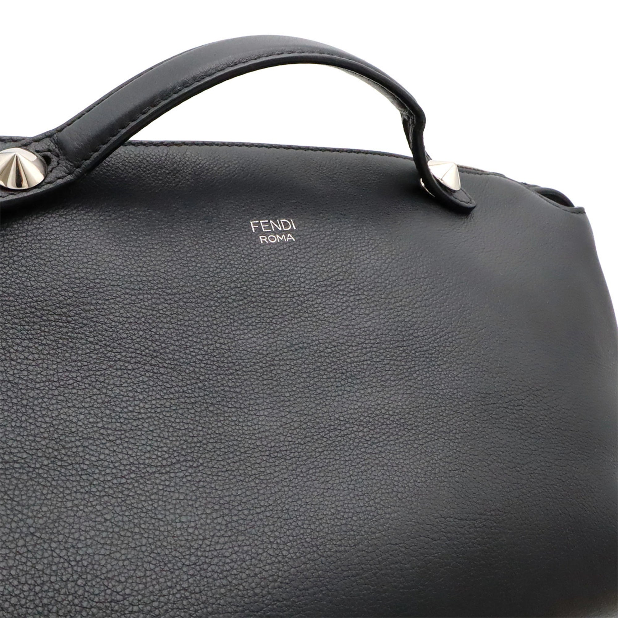 Fendi Black Leather Handbag Shoulder Bag (Pre-Owned)