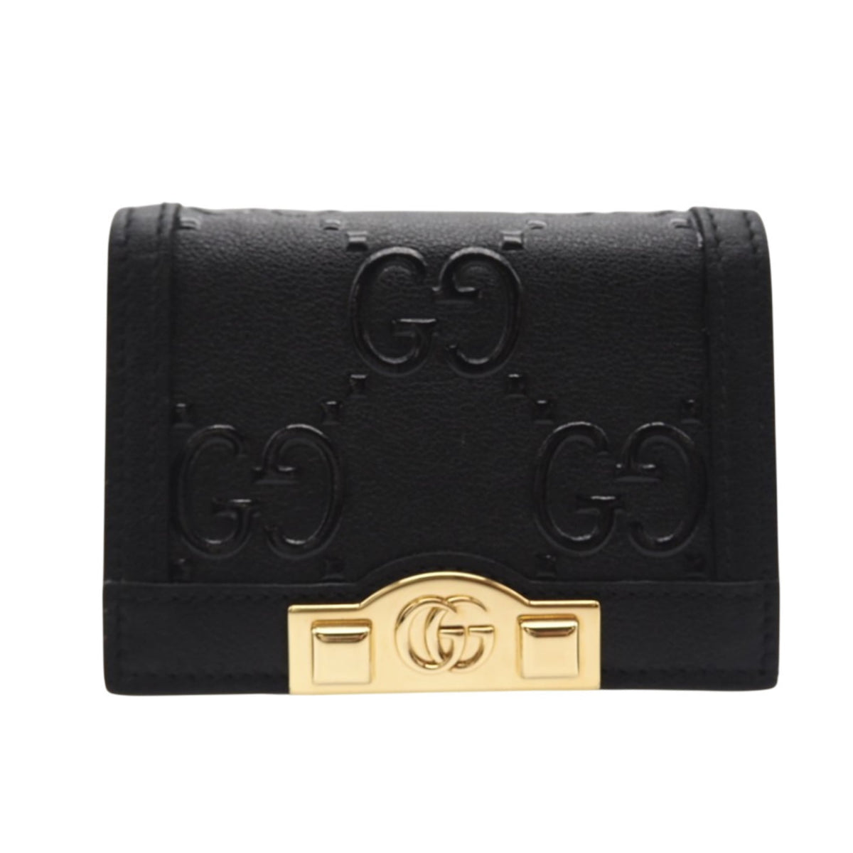 Gucci Black Leather Wallet (Bi-Fold) (Pre-Owned)