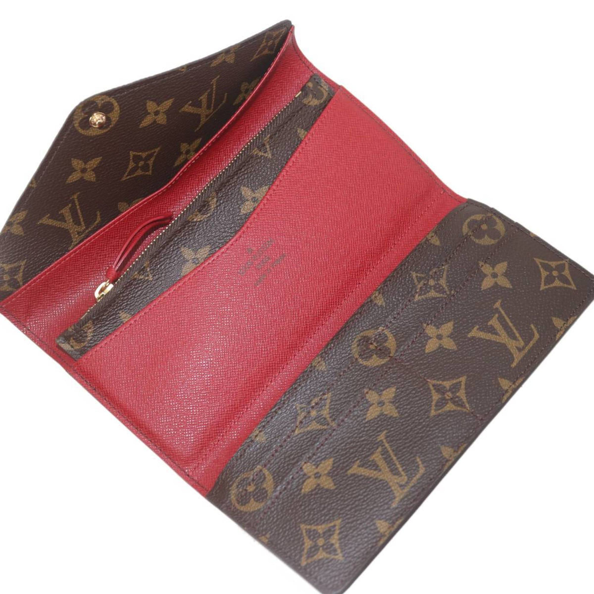 Louis Vuitton Monogram Fuchsia Monogram Long Wallet (Bi-Fold) (Pre-Owned)