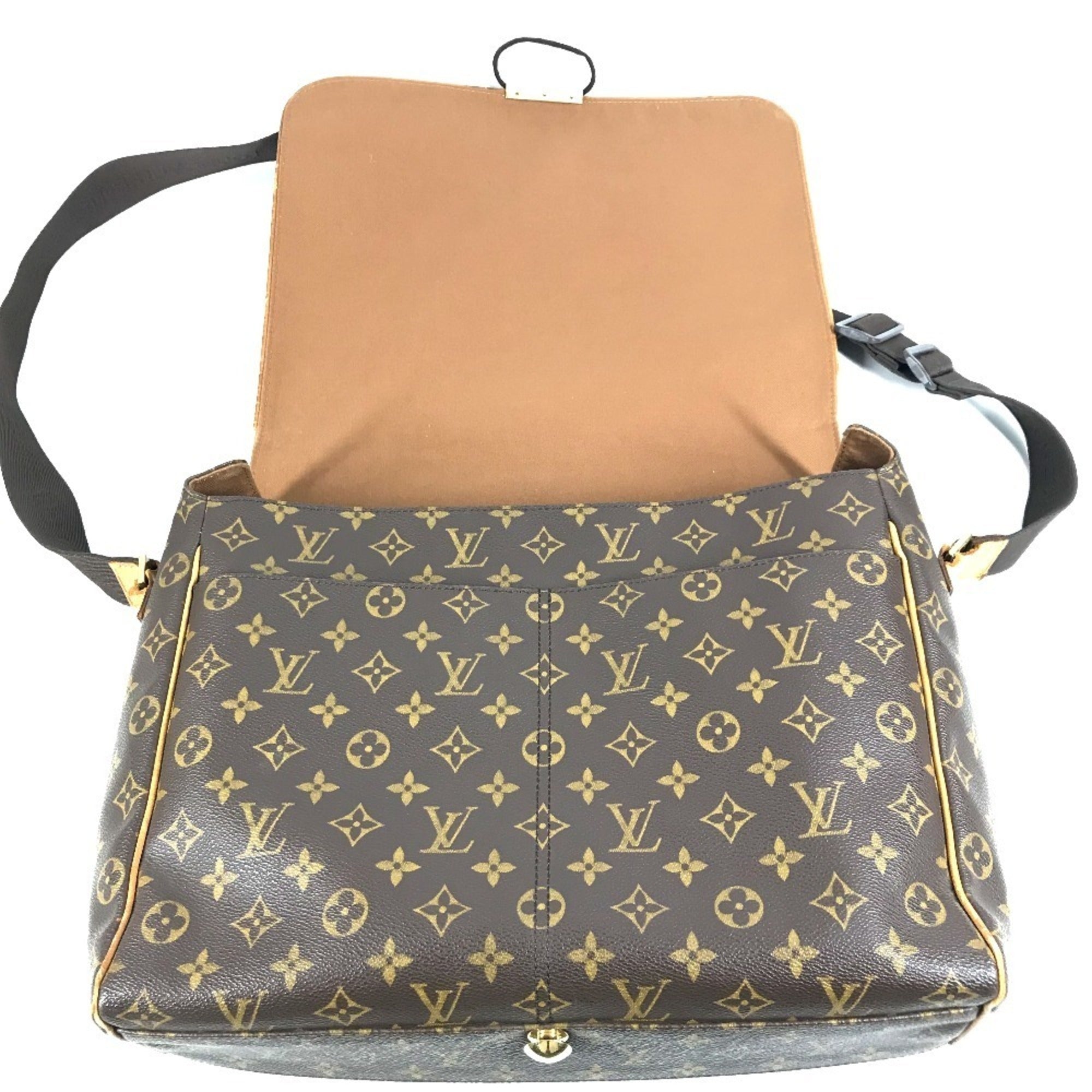 Louis Vuitton Brown Monogram Canvas Messenger Bag Shoulder Bag (Pre-Owned)