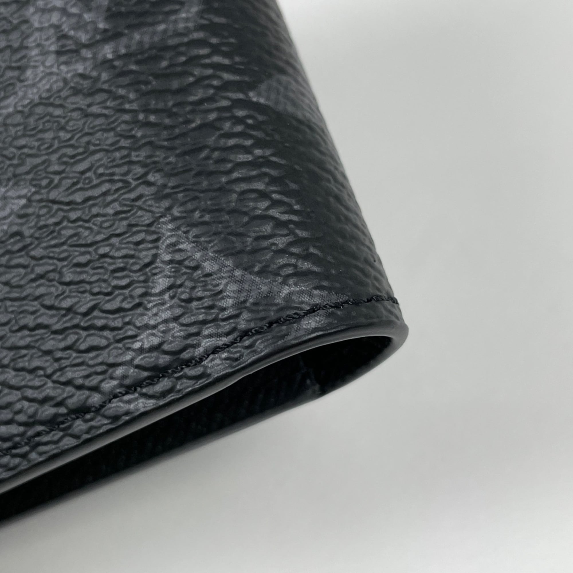 Louis Vuitton Black Noir Monogram Eclipse Wallet (Bi-Fold) (Pre-Owned)