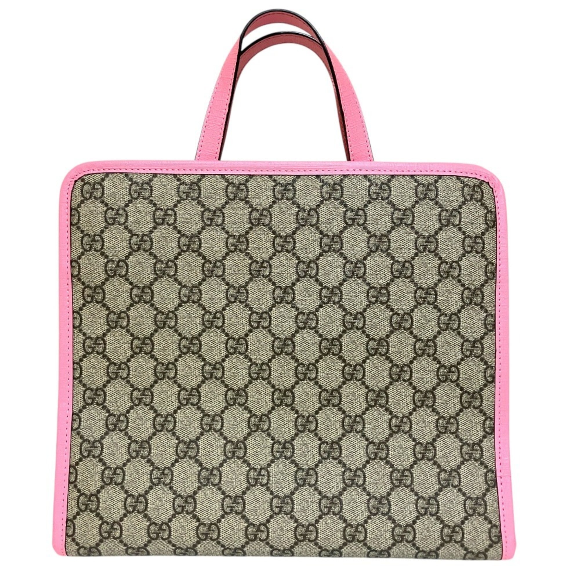 Gucci Beige Gg Supreme Handbag Tote Bag (Pre-Owned)