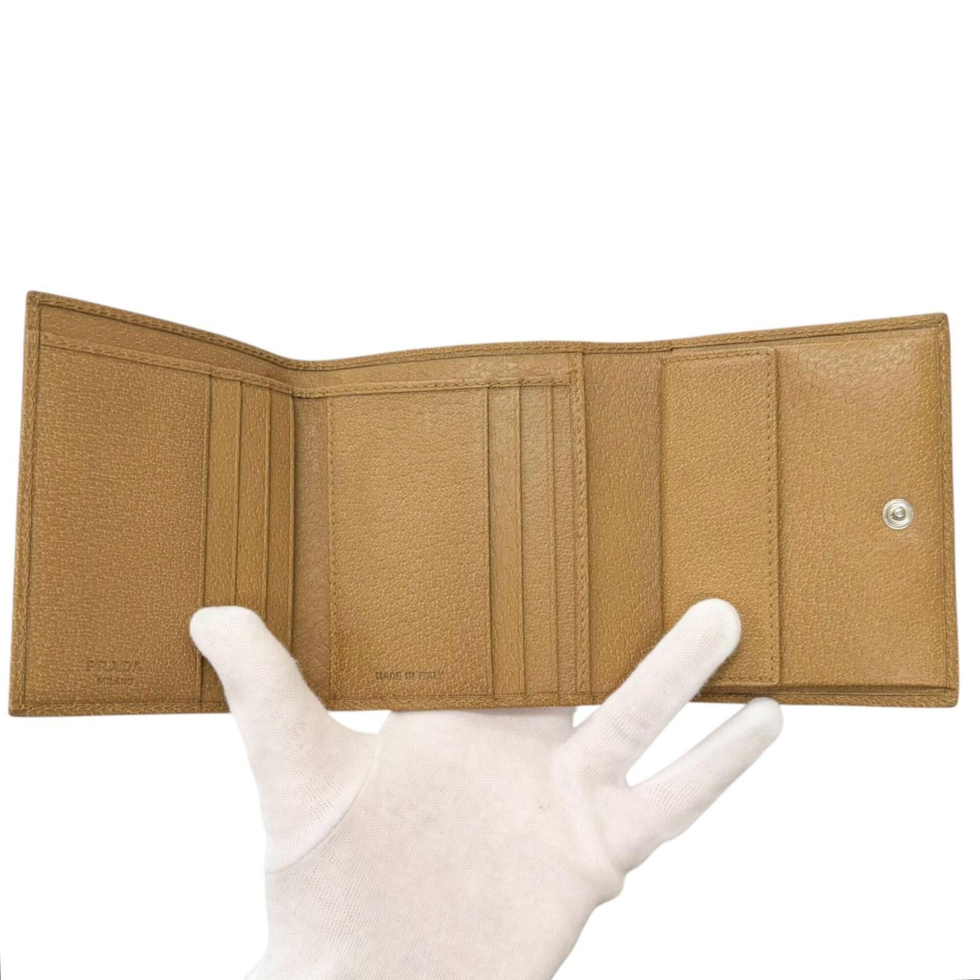 Prada Leather Wallet (Tri-Fold) (Pre-Owned)