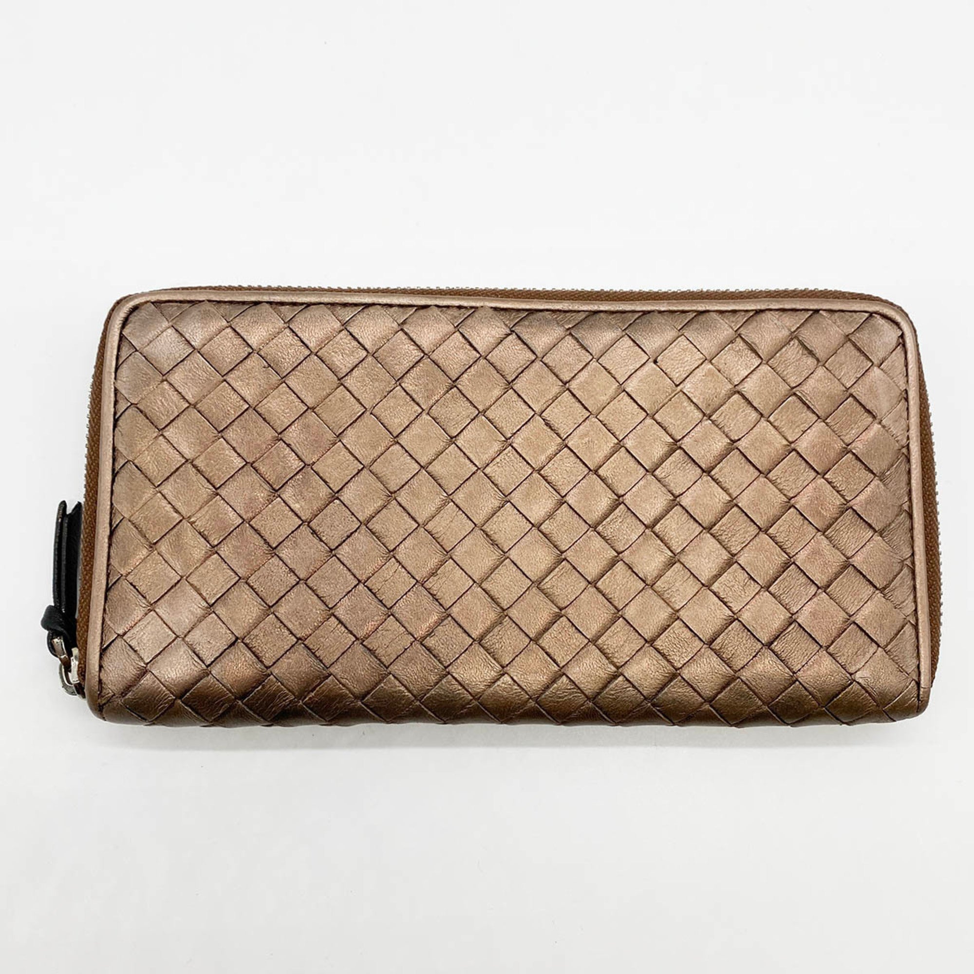 Bottega Veneta Brown Leather Long Wallet (Bi-Fold) (Pre-Owned)