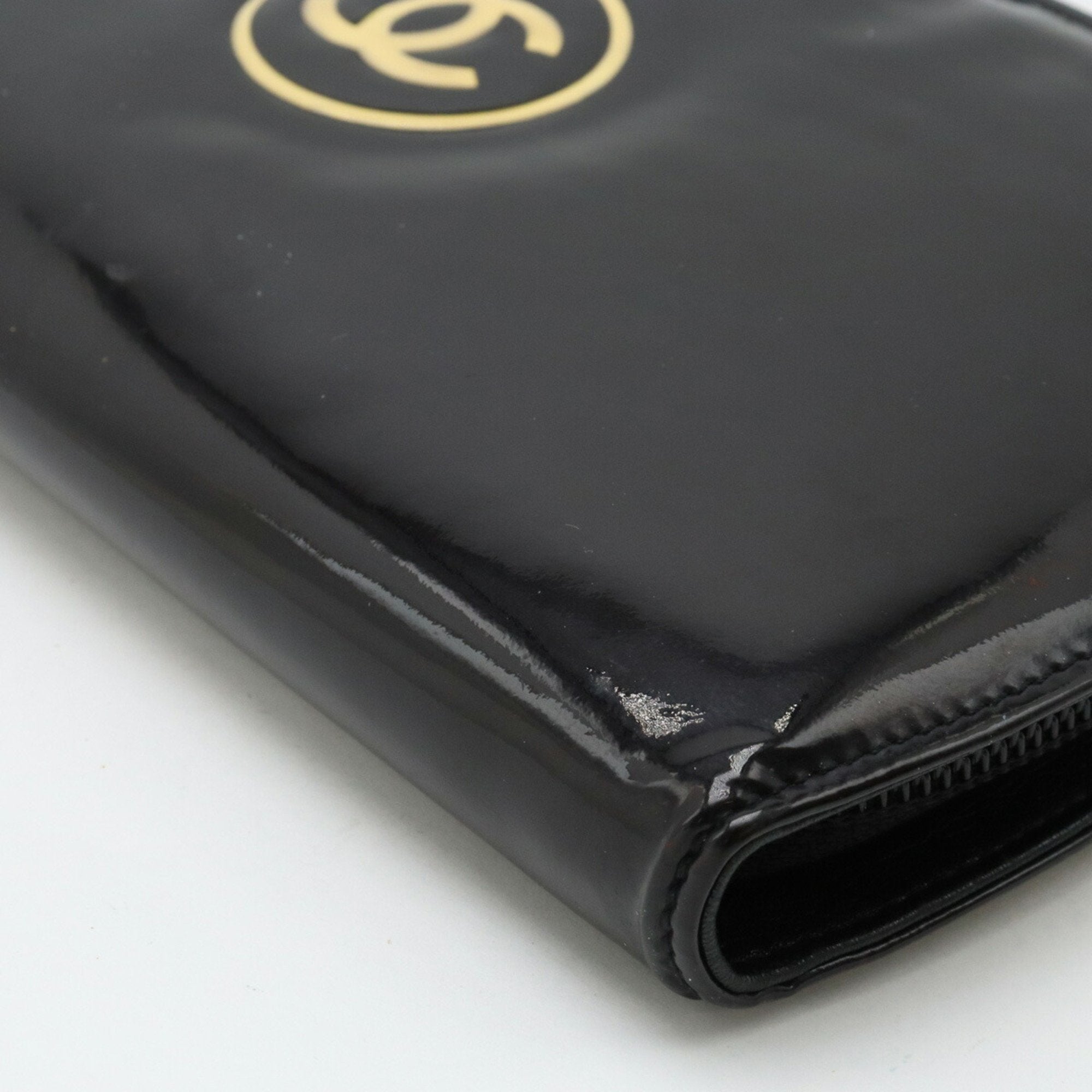 Chanel Black Leather Coin Purse/Coin Case (Pre-Owned)