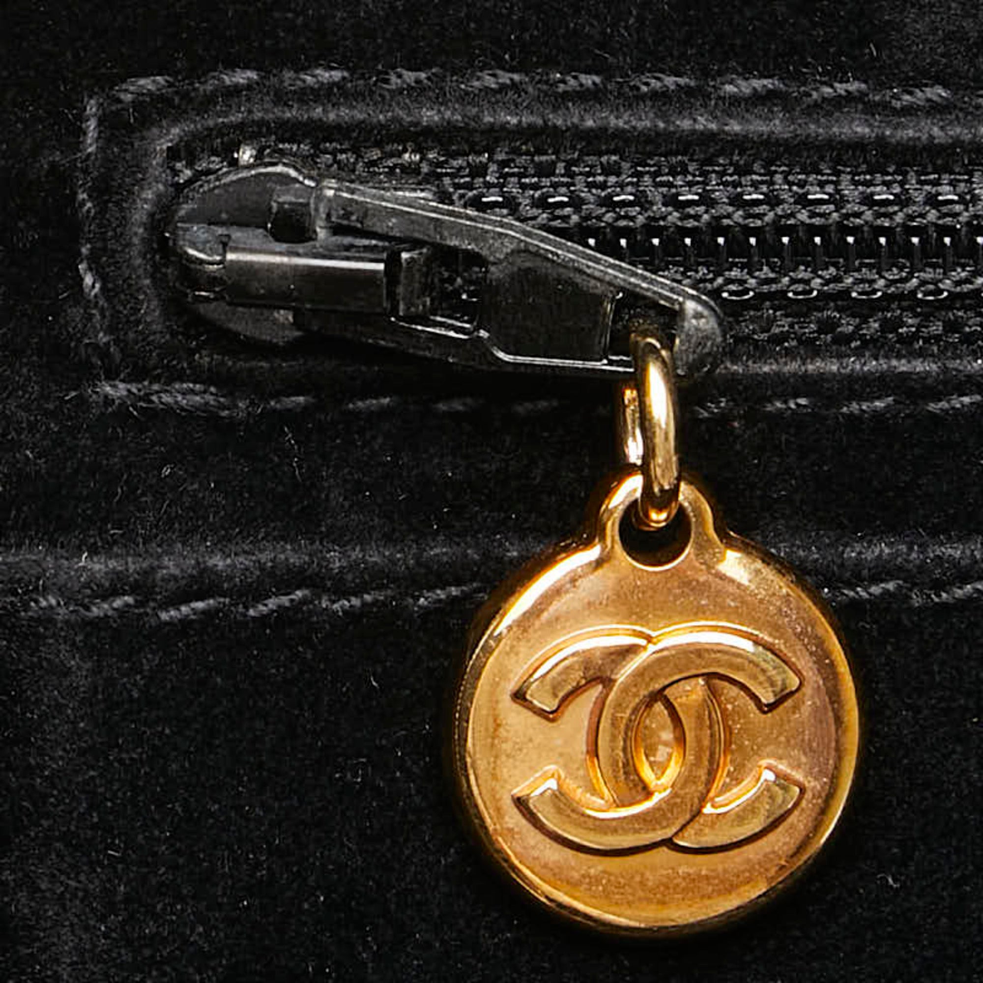 Chanel Denim Denim Shoulder Bag Vanity Bag (Pre-Owned)