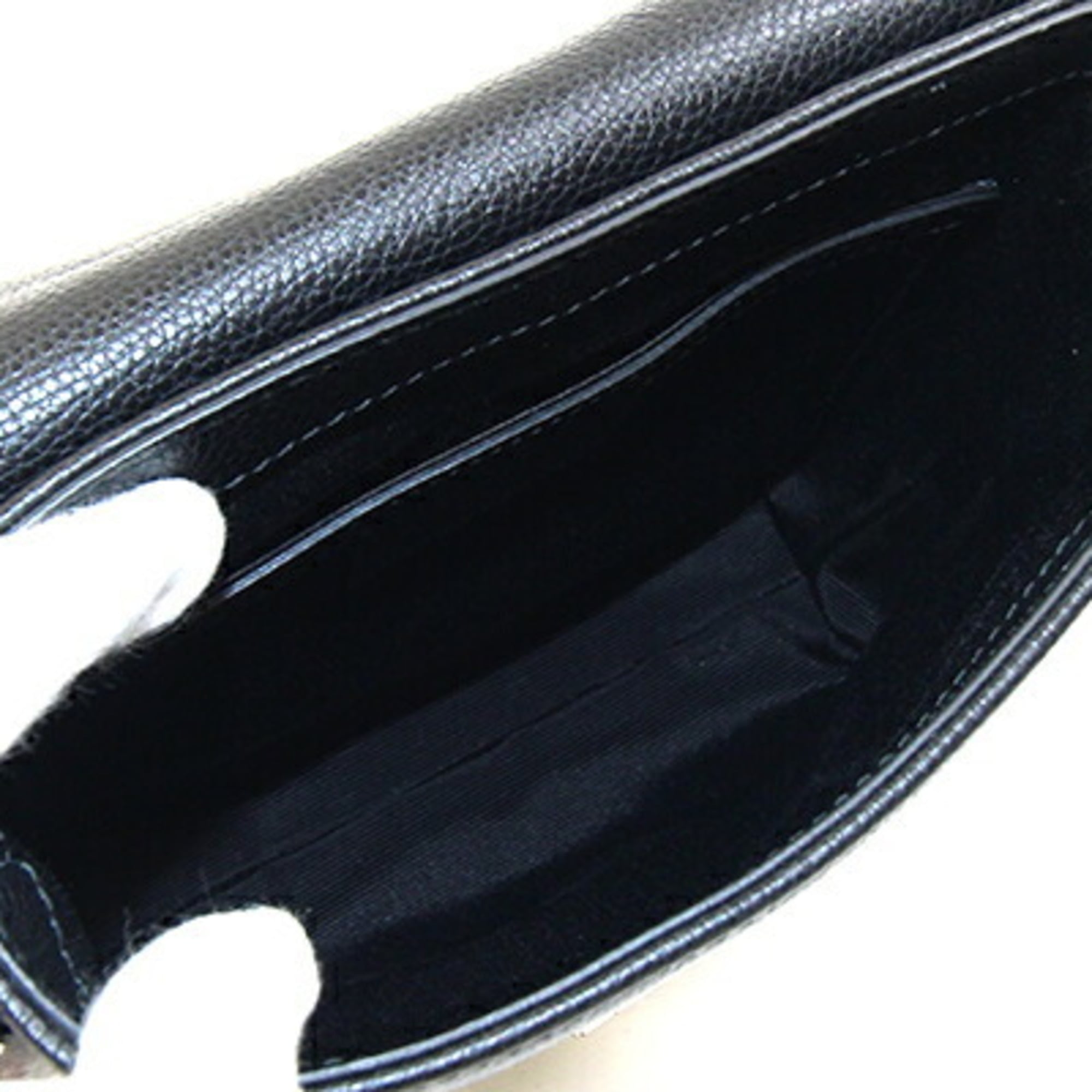 Dunhill Black Leather Shoulder Bag (Pre-Owned)