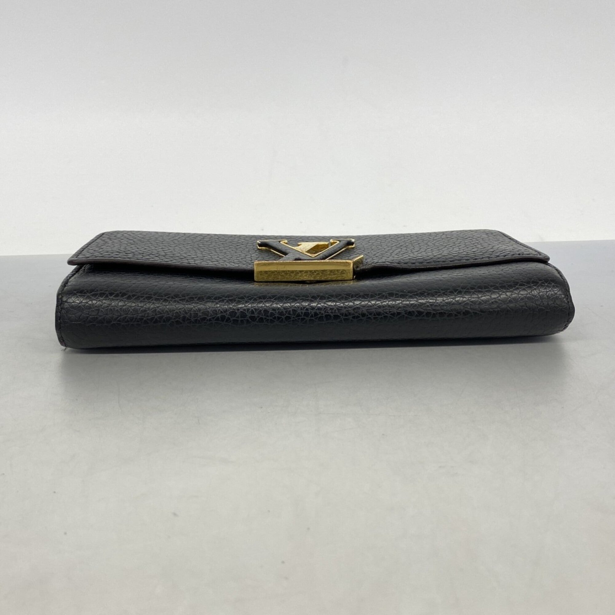 Louis Vuitton Noir Long Wallet (Bi-Fold) (Pre-Owned)