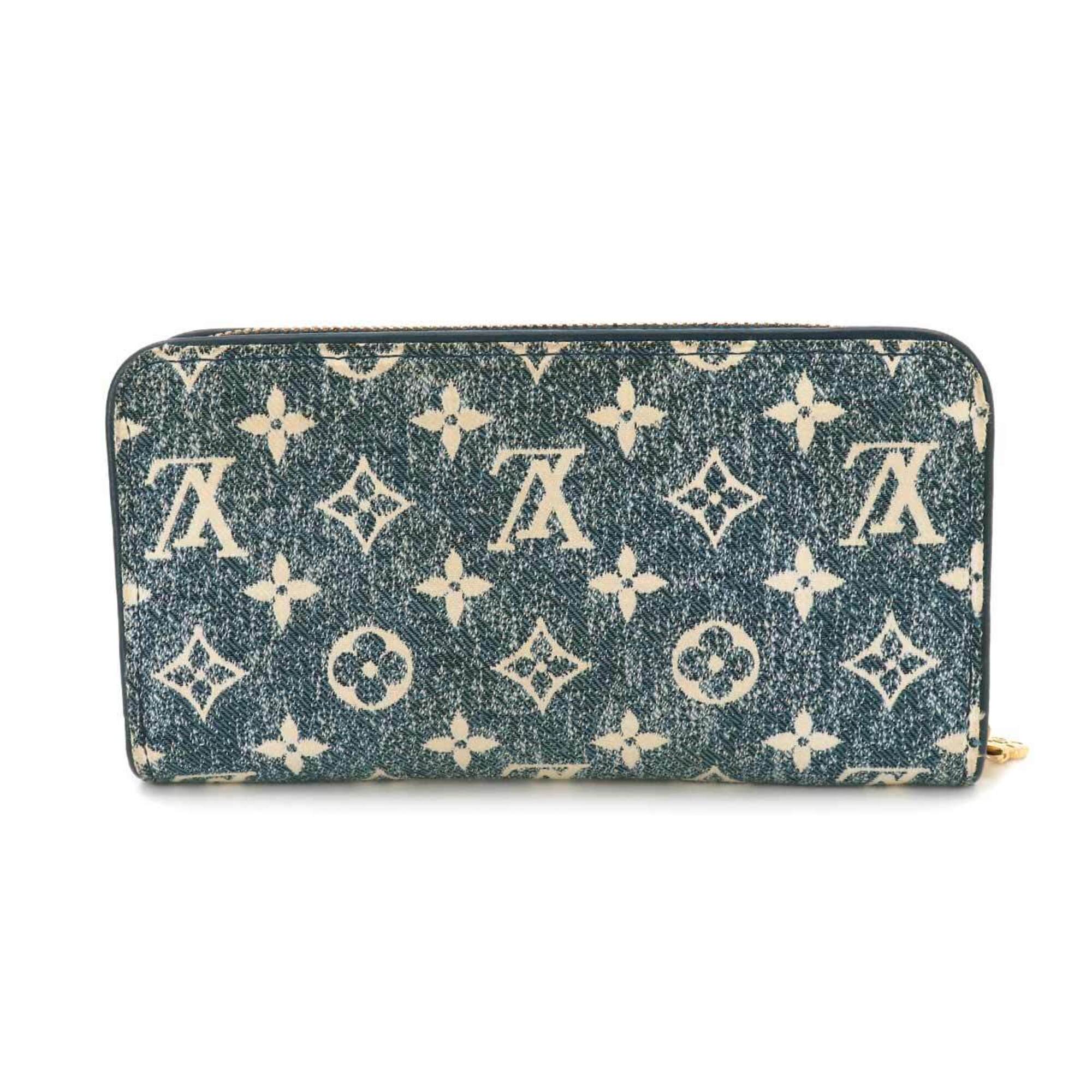 Louis Vuitton Blue Monogram Jacquard Denim Long Wallet (Bi-Fold) (Pre-Owned)