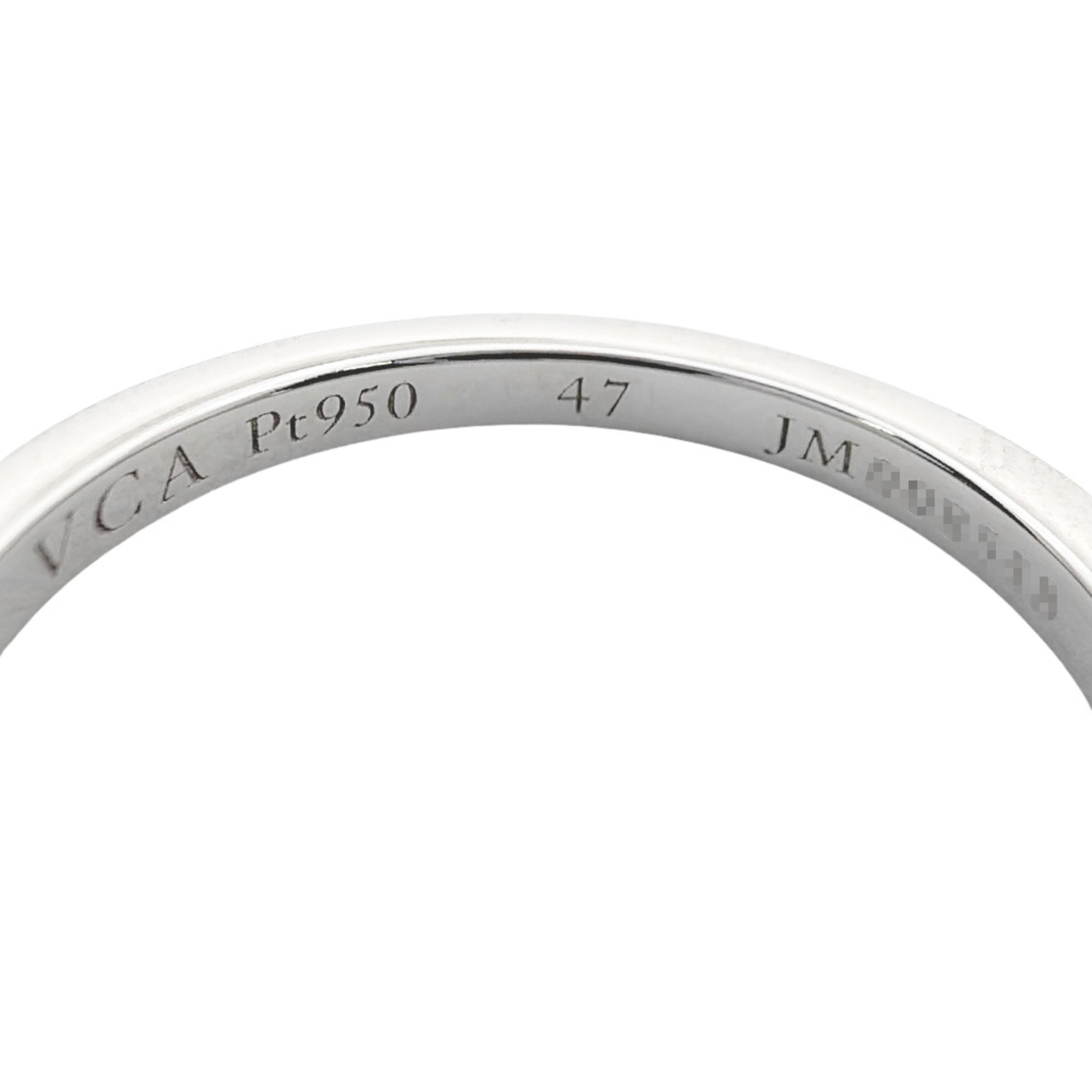 Van Cleef & Arpels Platinum 950 Band Ring (Pre-Owned)