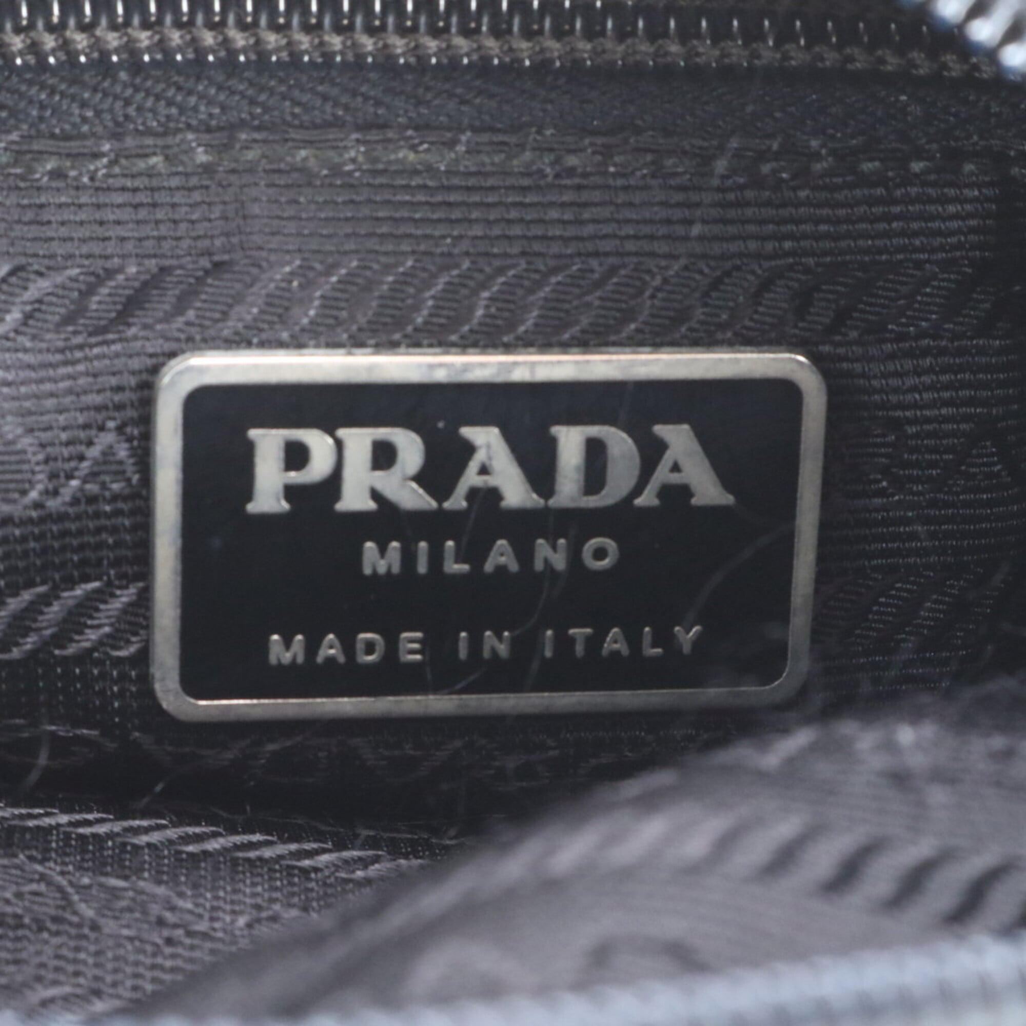 Prada Black Nylon Leather Shoulder Bag (Pre-Owned)