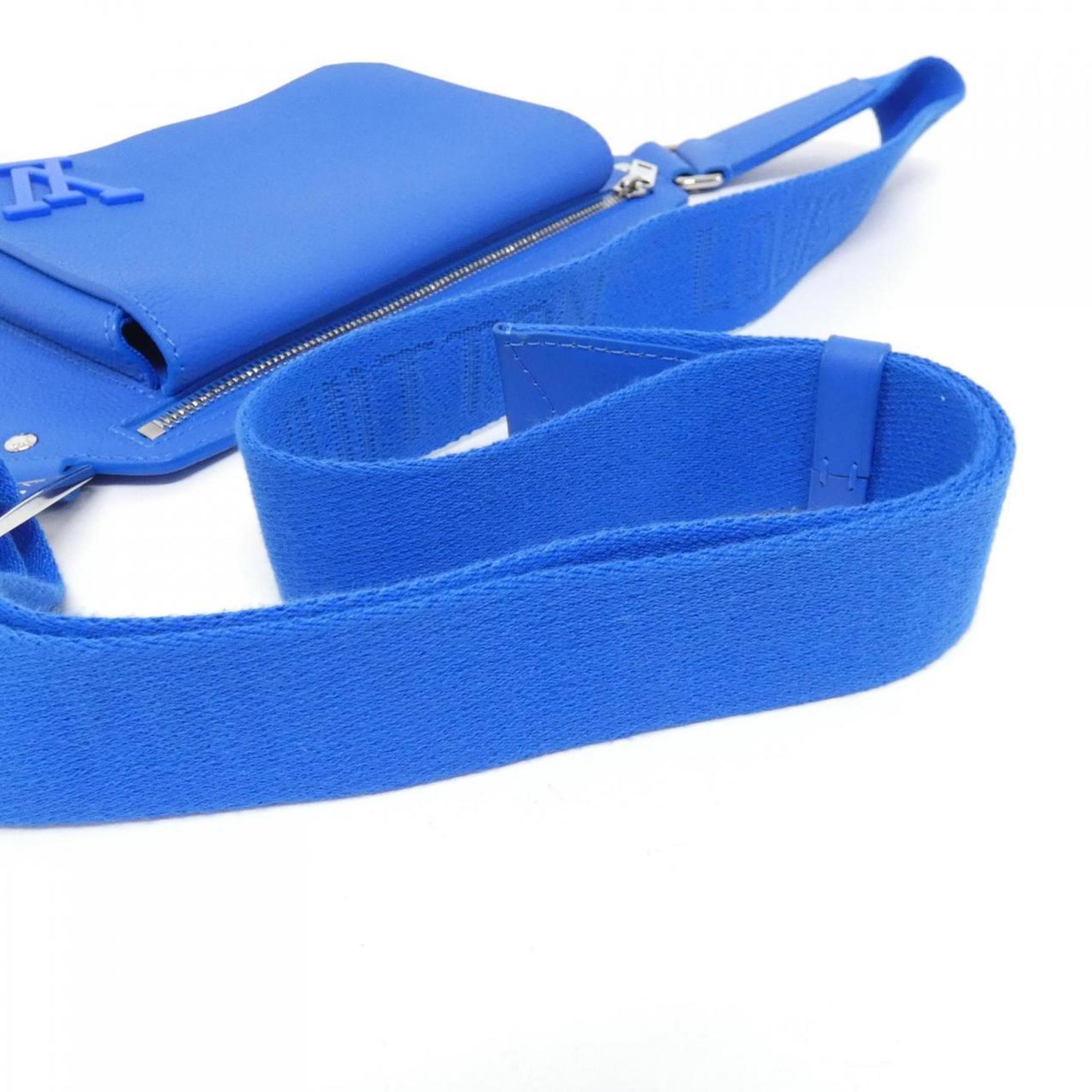 Louis Vuitton Blue Leather Shoulder Bag (Pre-Owned)