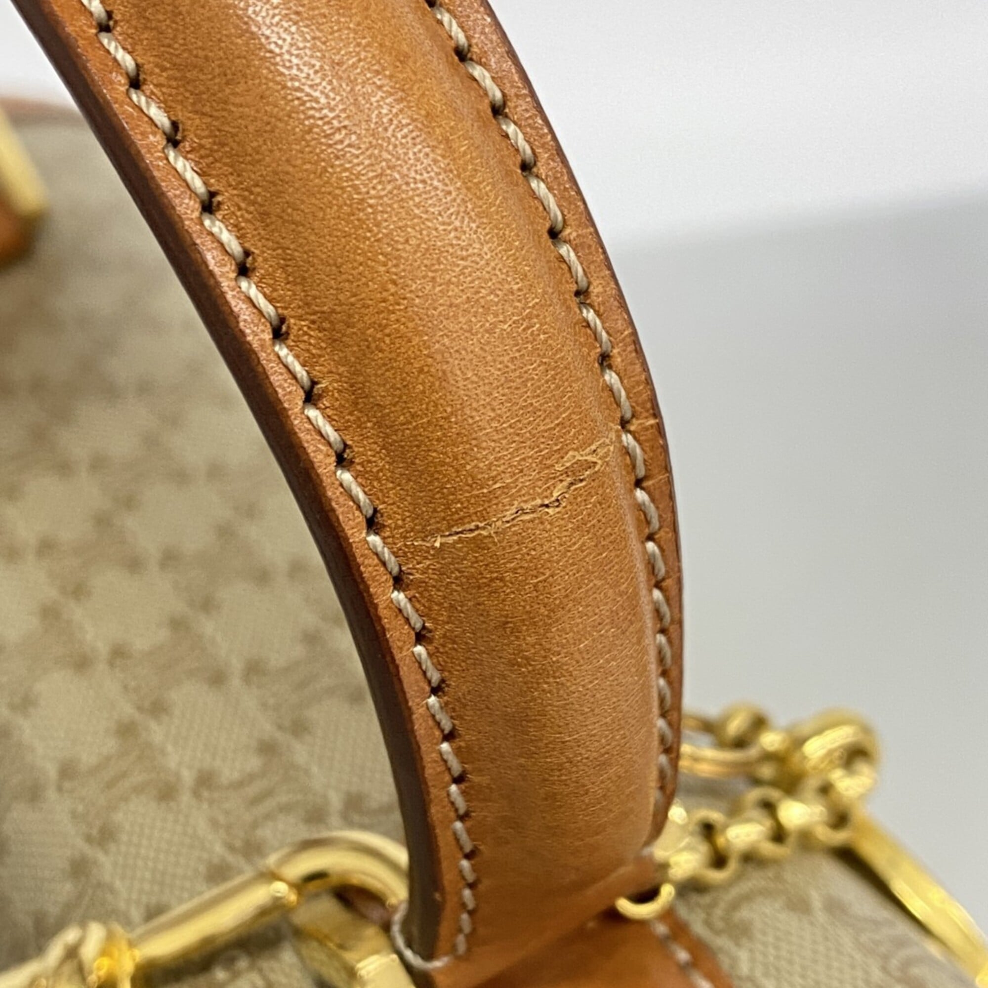 Celine Beige Brown Pvc Handbag (Pre-Owned)