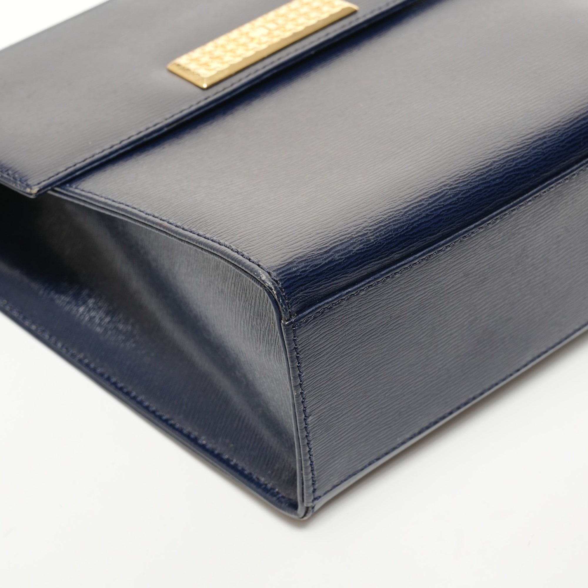 Christian Dior Navy Leather Handbag (Pre-Owned)