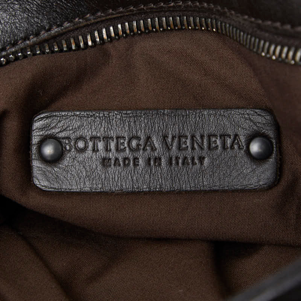 Bottega Veneta Dark Brown Leather Shoulder Bag (Pre-Owned)