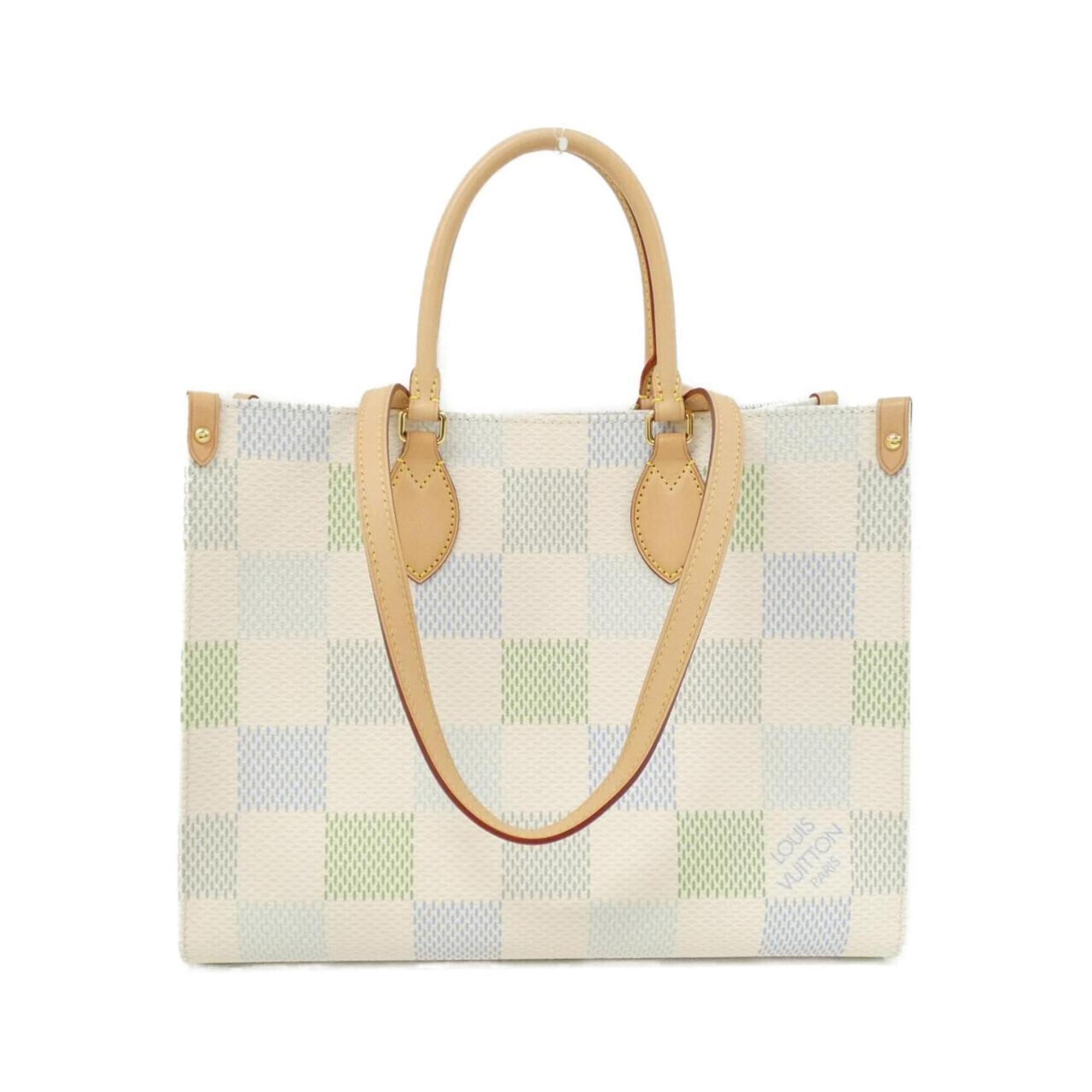 Louis Vuitton Pistache Coated Canvas Handbag (Pre-Owned)
