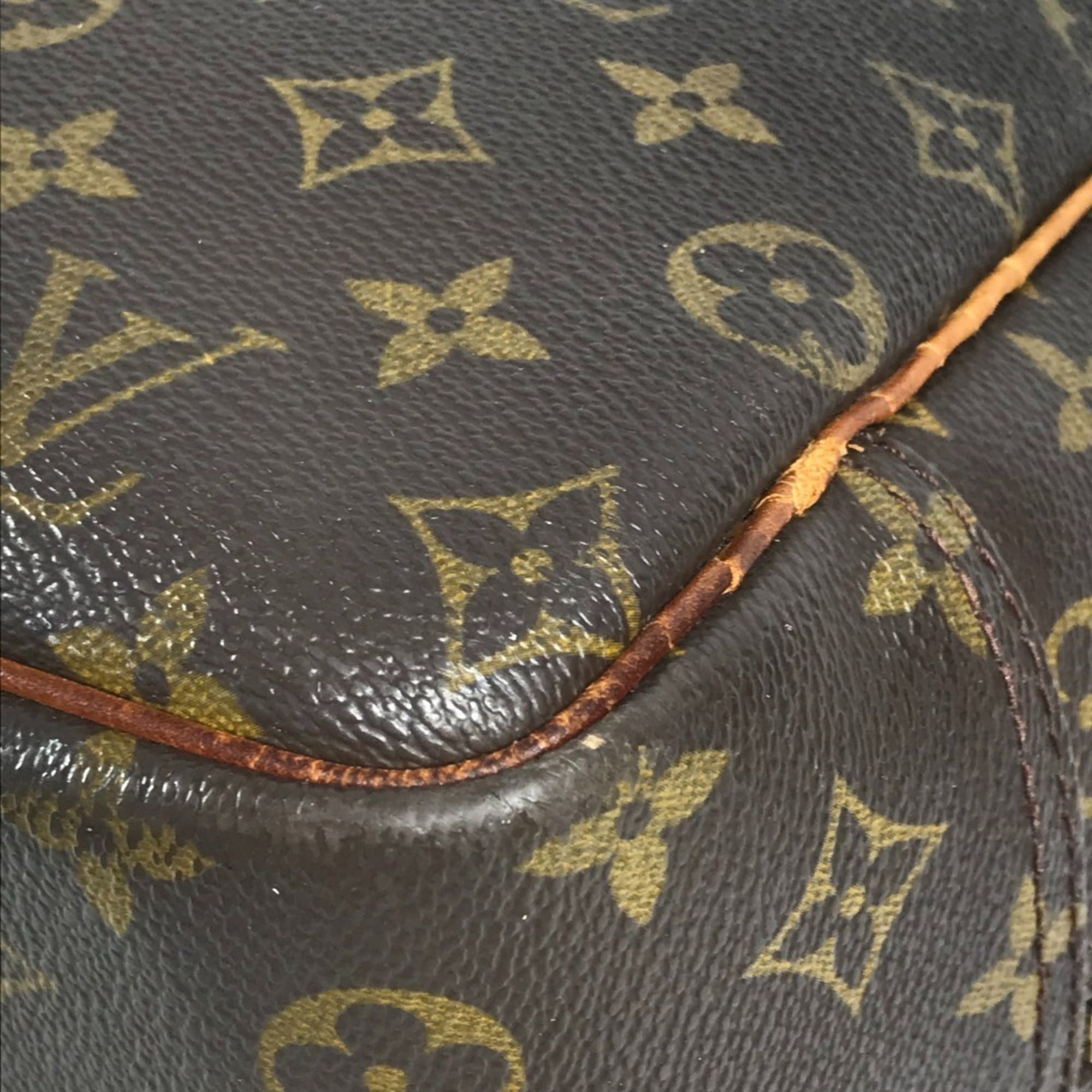 Louis Vuitton Brown Monogram Canvas Boston Bag Handbag Tote Bag (Pre-Owned)