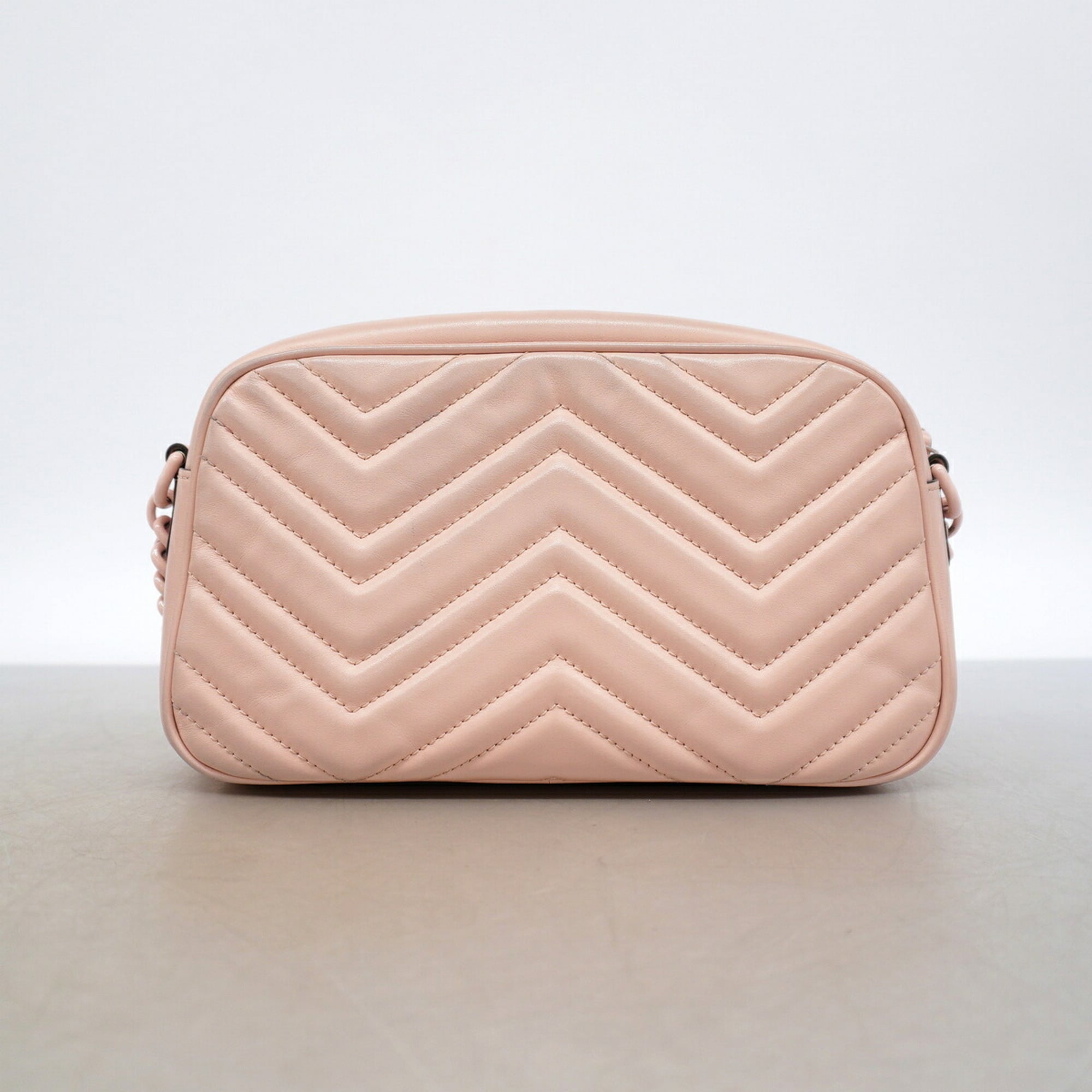 Gucci Pink Leather Shoulder Bag (Pre-Owned)
