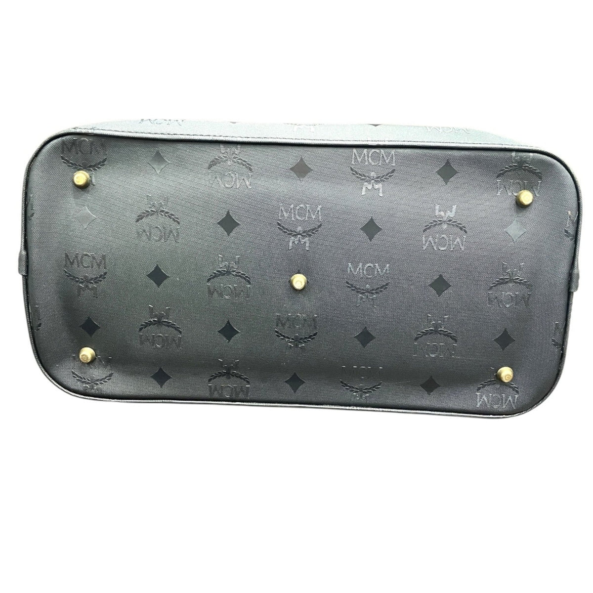 Mcm Black Pvc Leather Tote Bag (Pre-Owned)