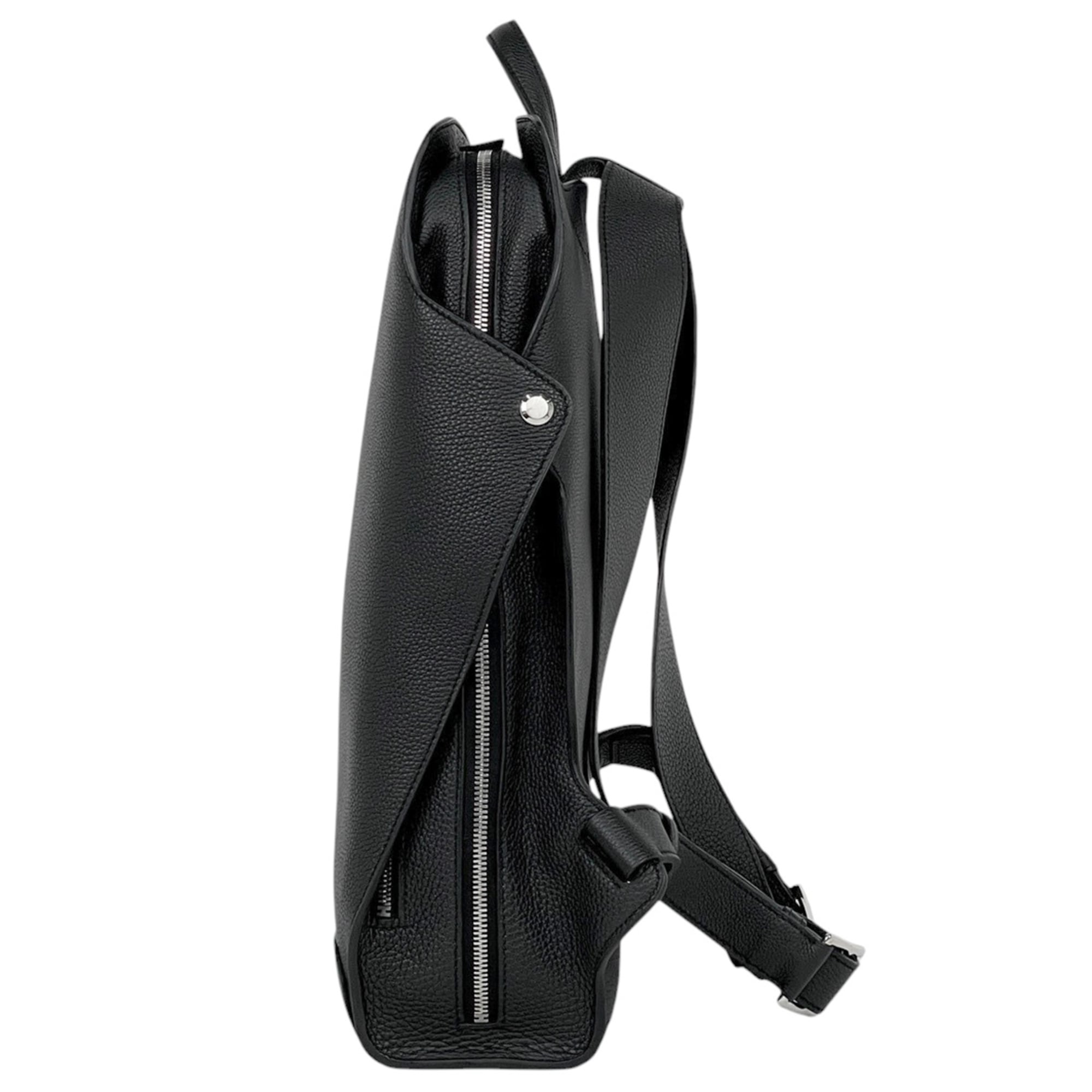 Hermes Black Togo Leather Backpack (Pre-Owned)