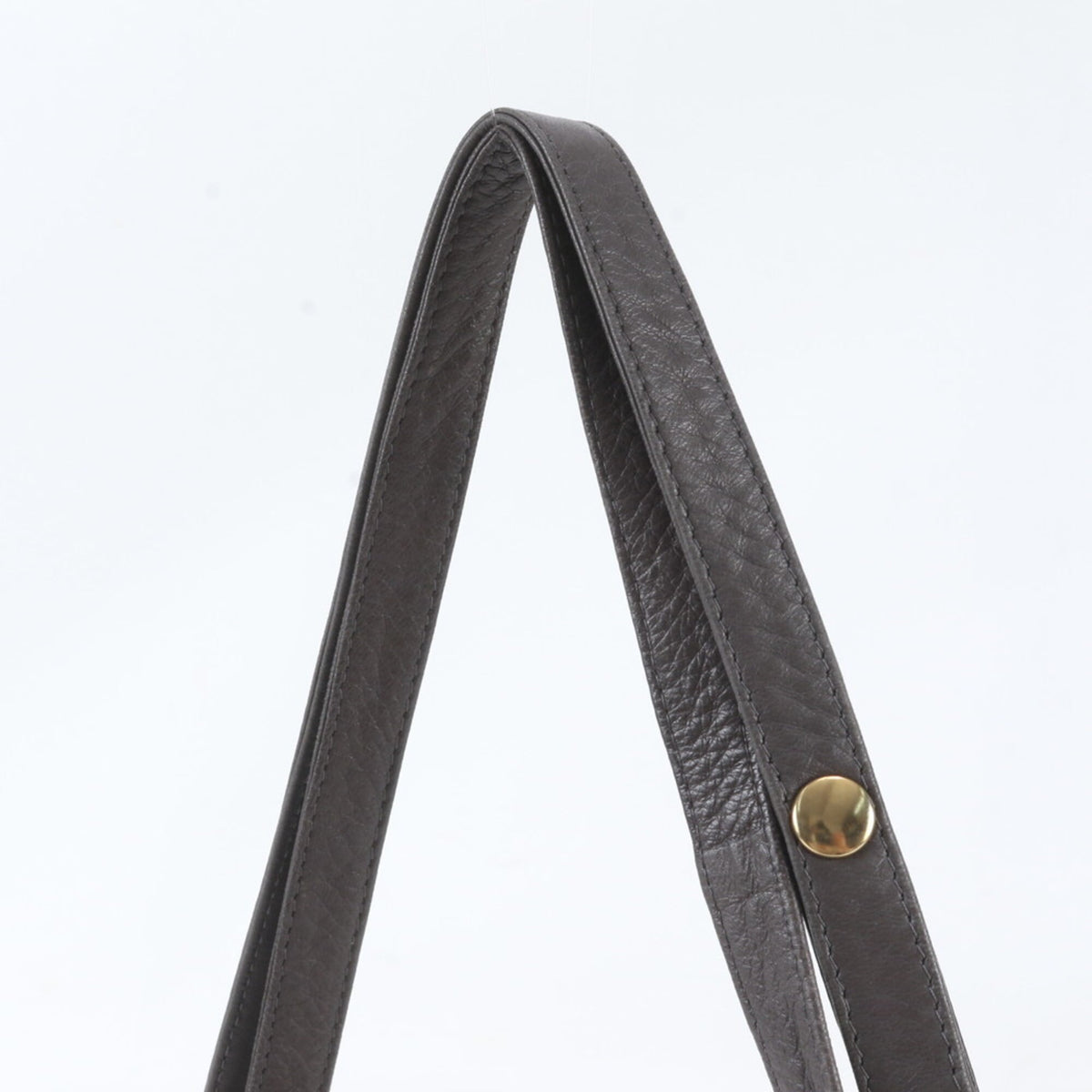 Bally Gray Leather Crossbody Bag Shoulder Bag (Pre-Owned)