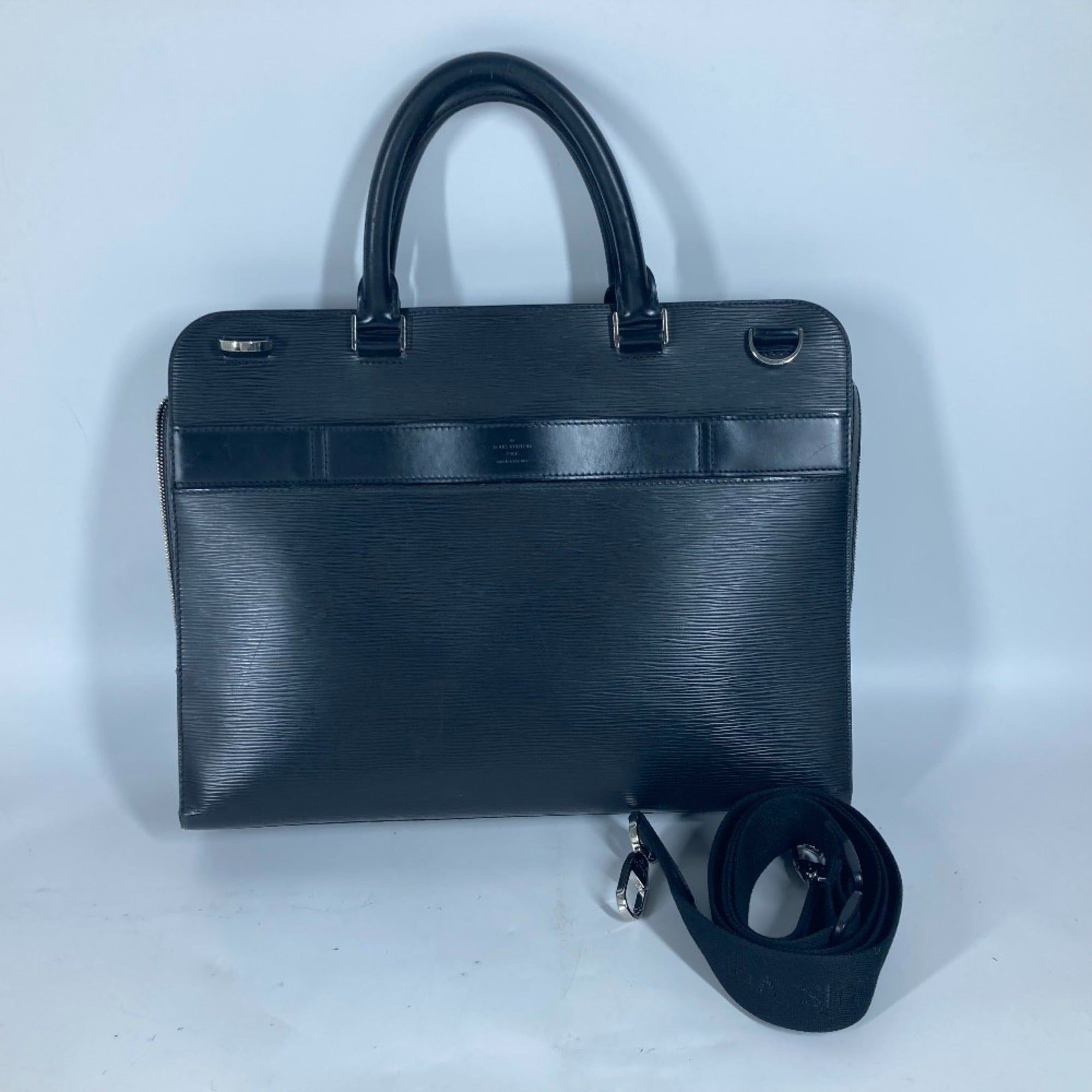 Louis Vuitton Black Epi Leather Handbag Shoulder Bag Tote Bag (Pre-Owned)