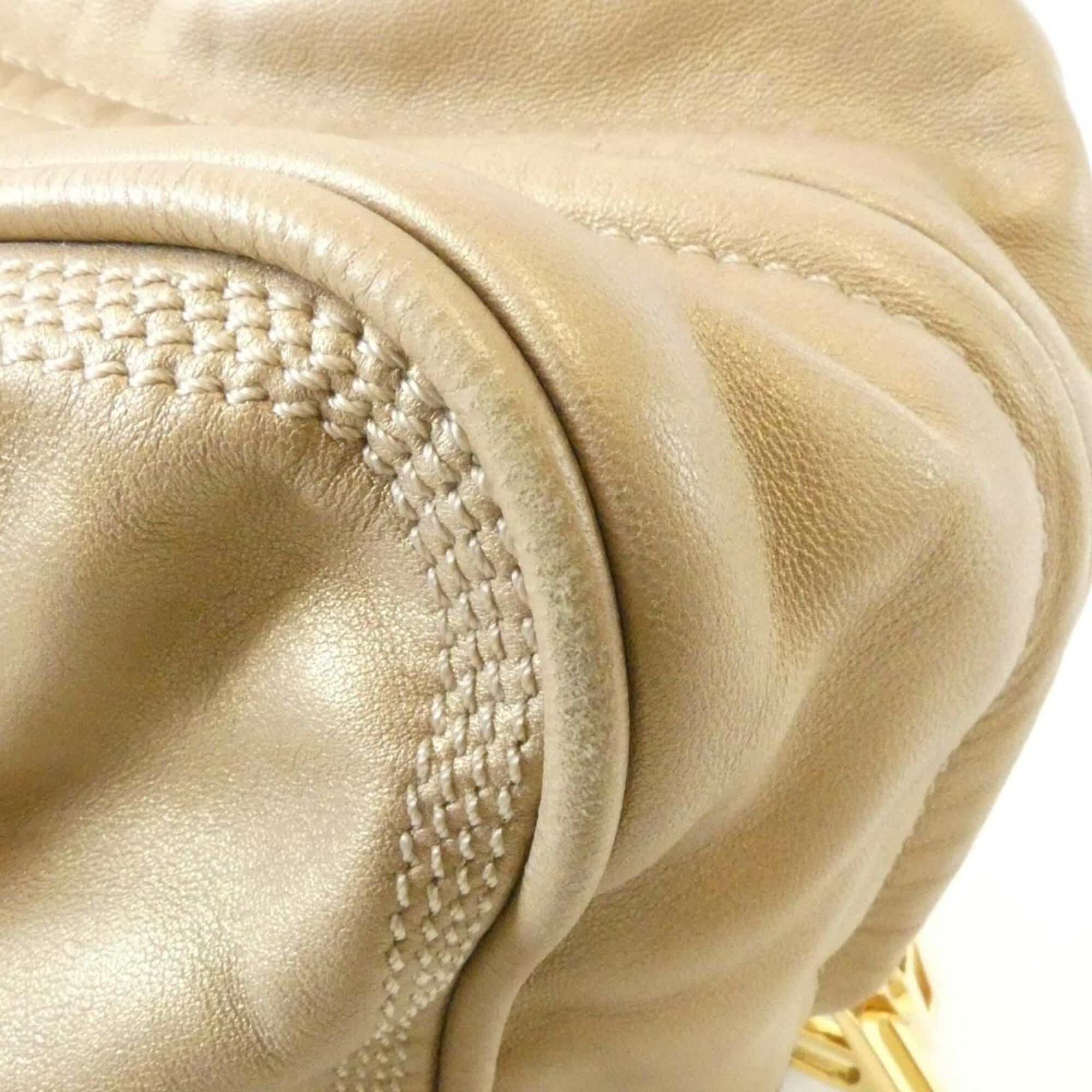 Loewe Gold Leather Handbag (Pre-Owned)
