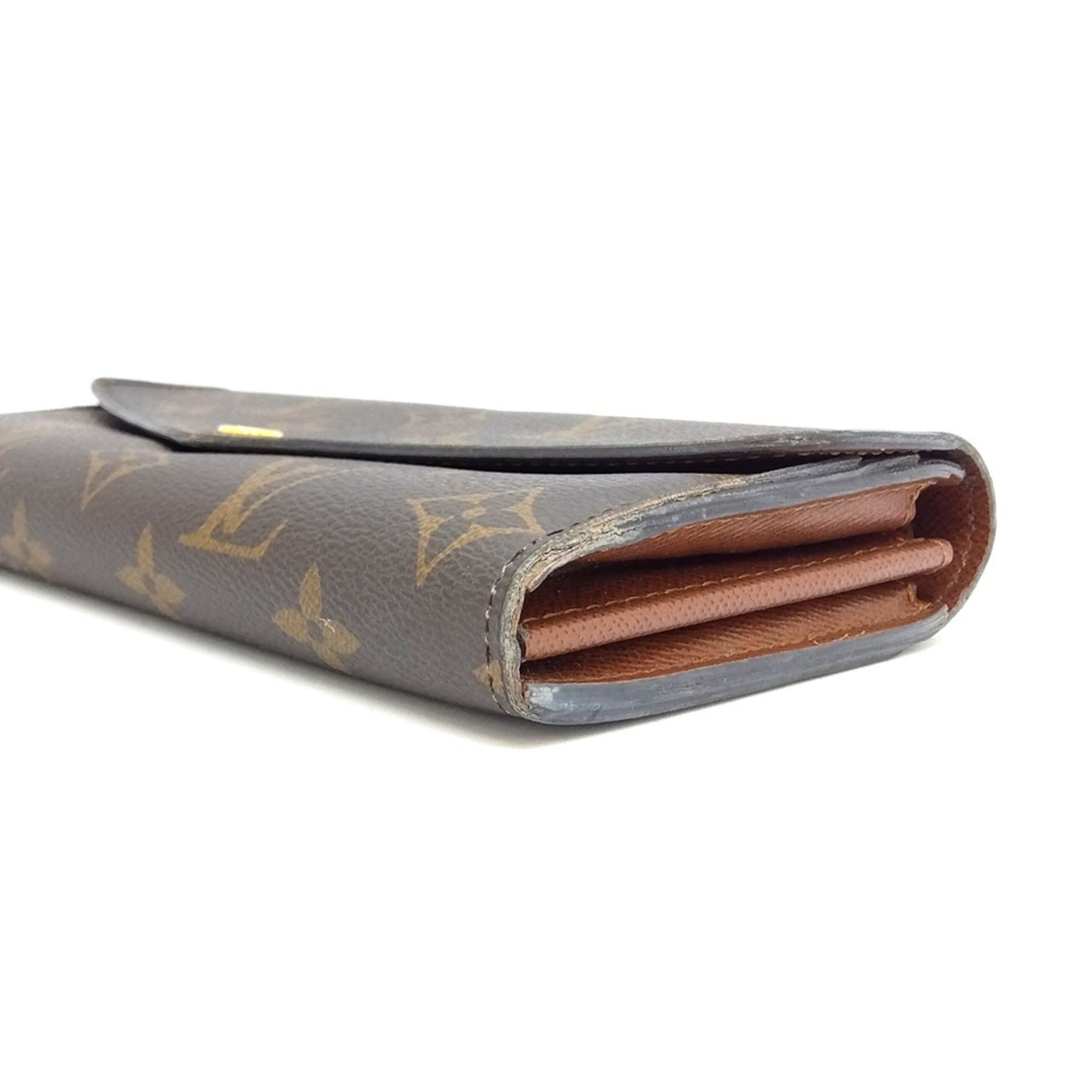 Louis Vuitton Monogram Black Monogram Long Wallet (Bi-Fold) (Pre-Owned)