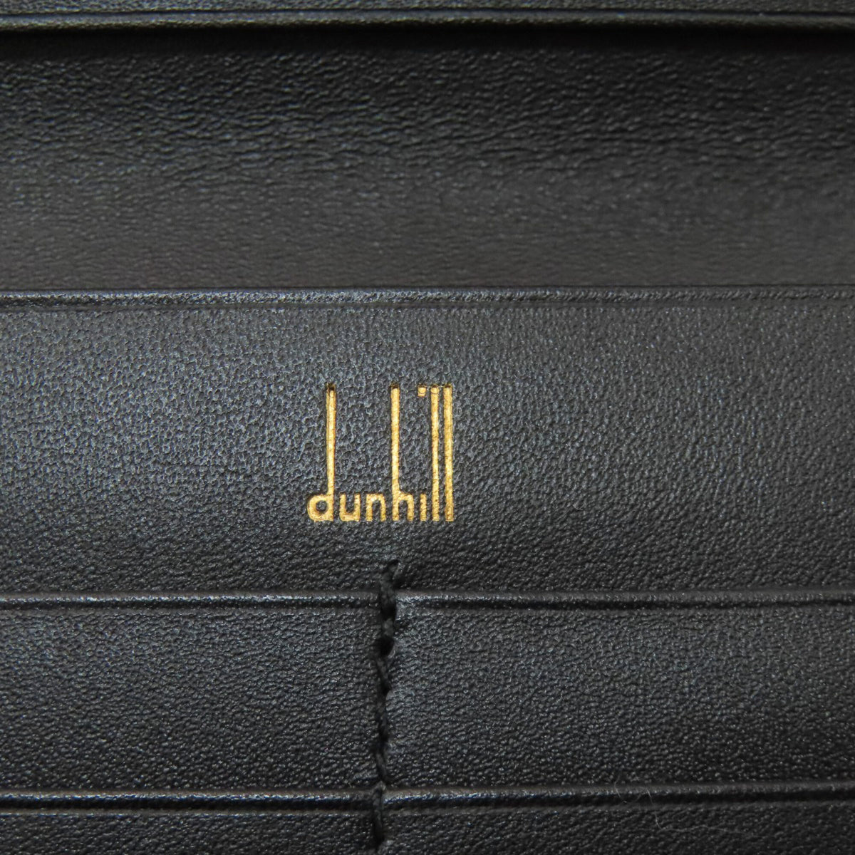 Dunhill Black Leather Long Wallet (Bi-Fold) (Pre-Owned)