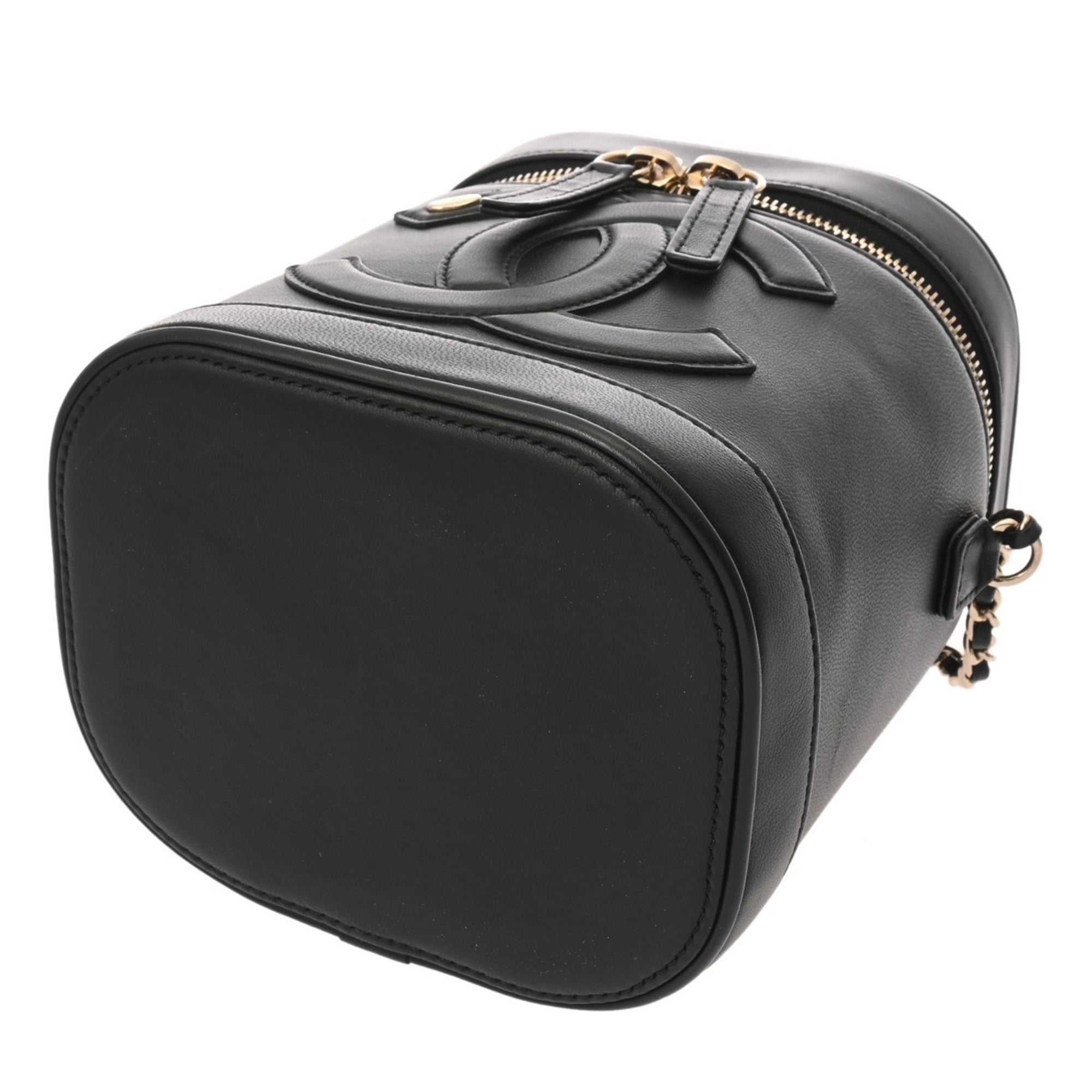 Chanel Black Leather Vanity Bag (Pre-Owned)