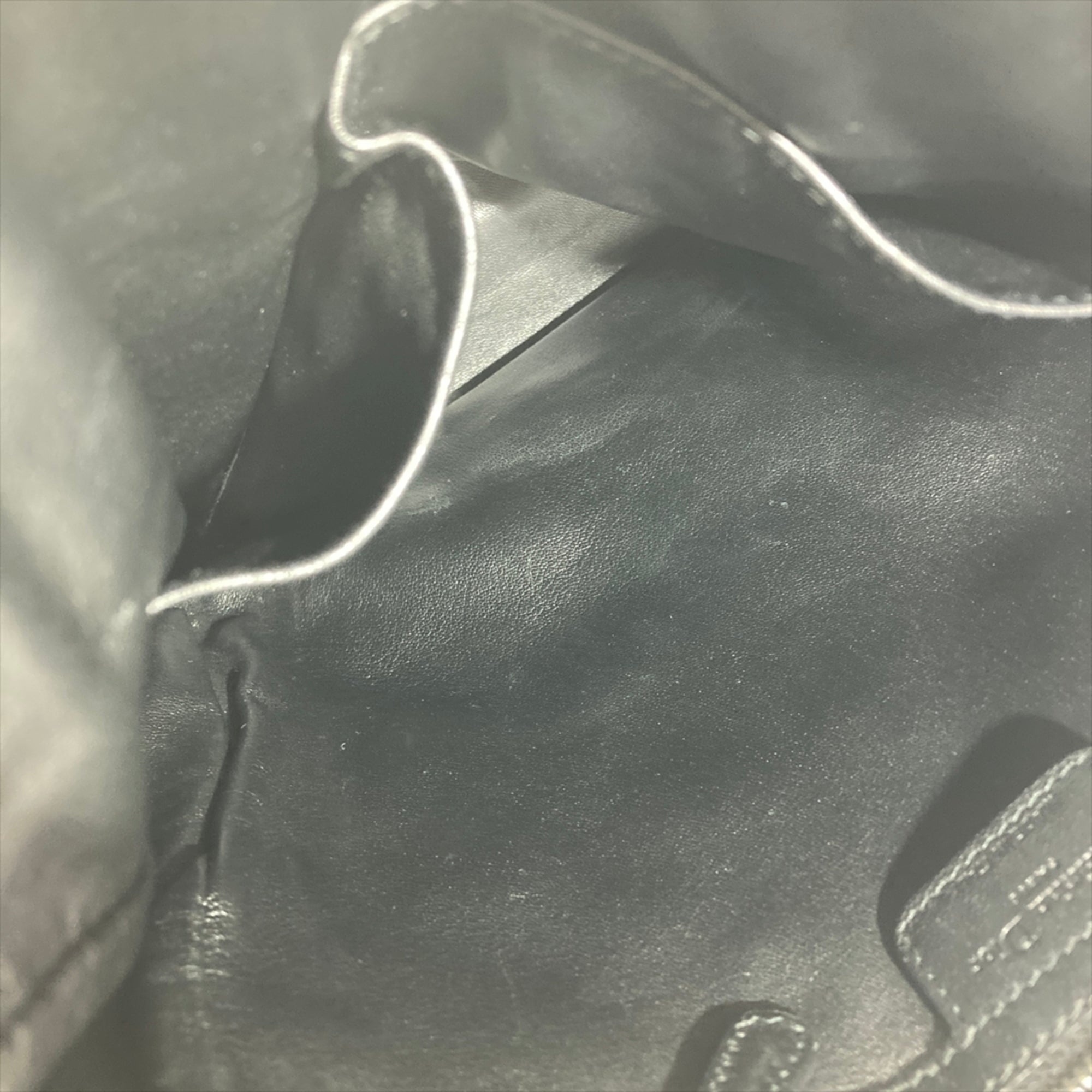 Christian Dior Black Leather Handbag Tote Bag (Pre-Owned)
