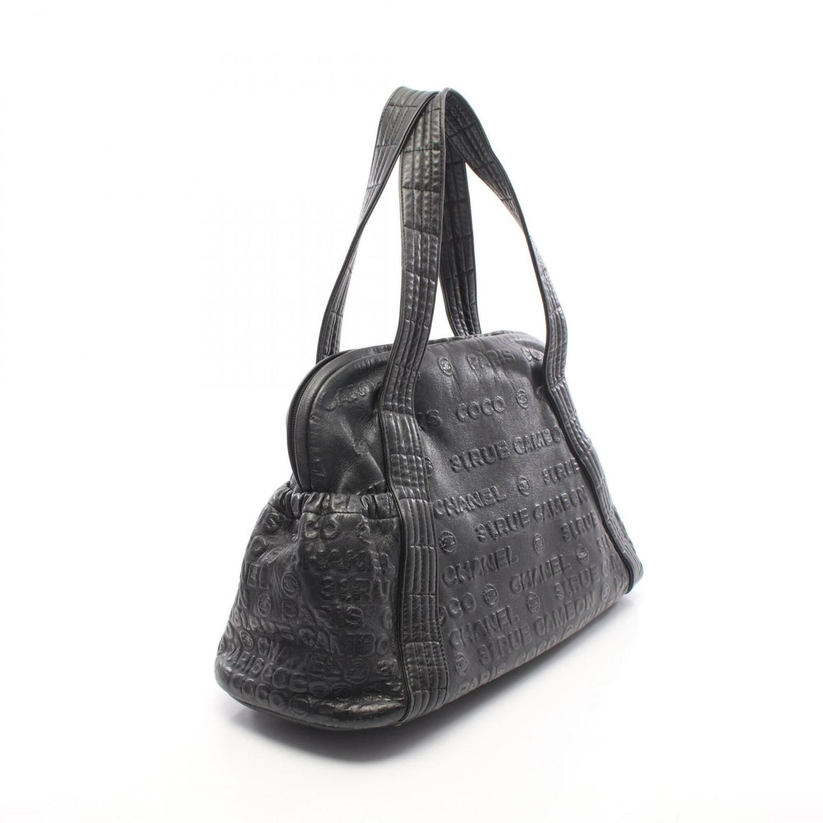 Chanel Black Leather Handbag (Pre-Owned)