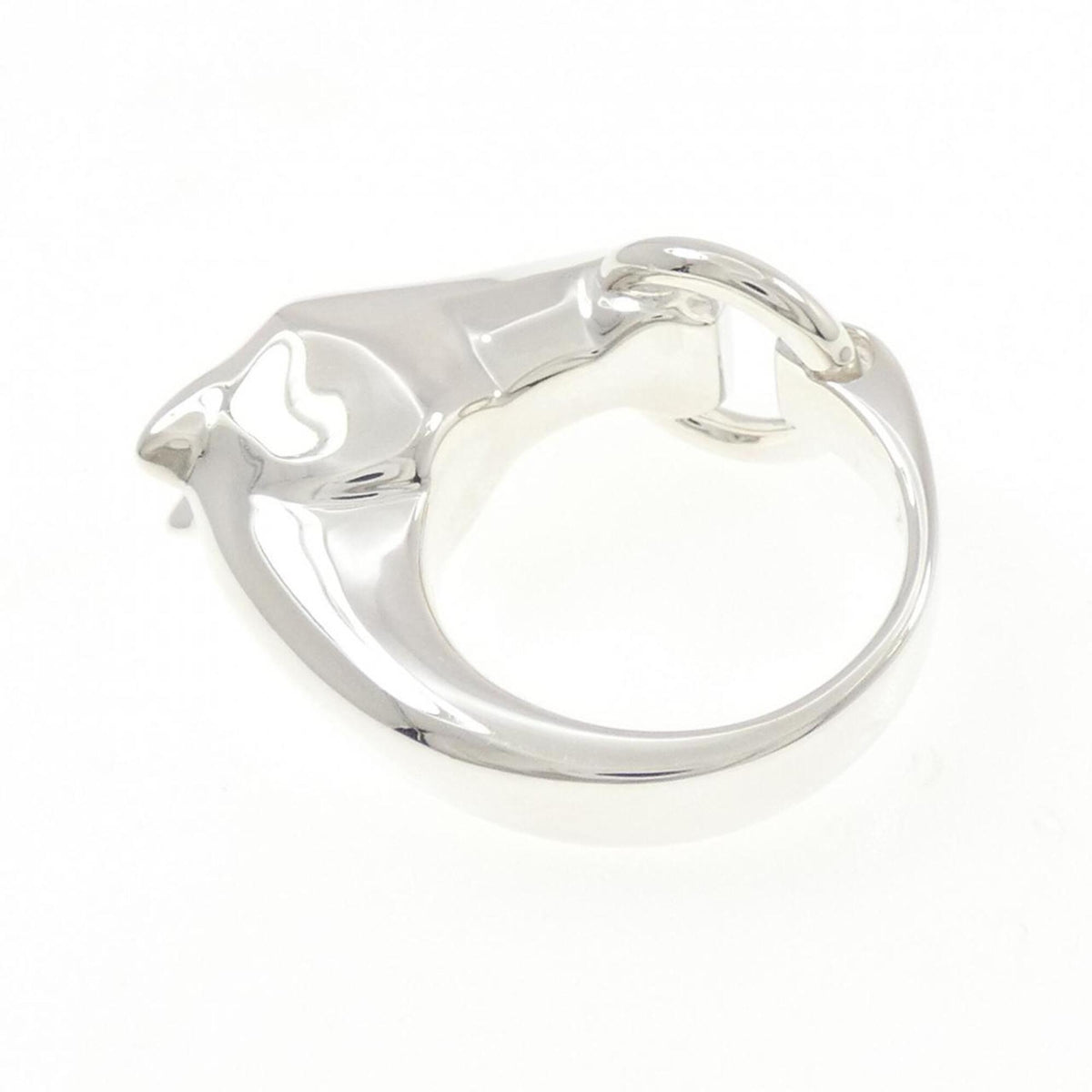 Hermes Silver 925 Band Ring (Pre-Owned)