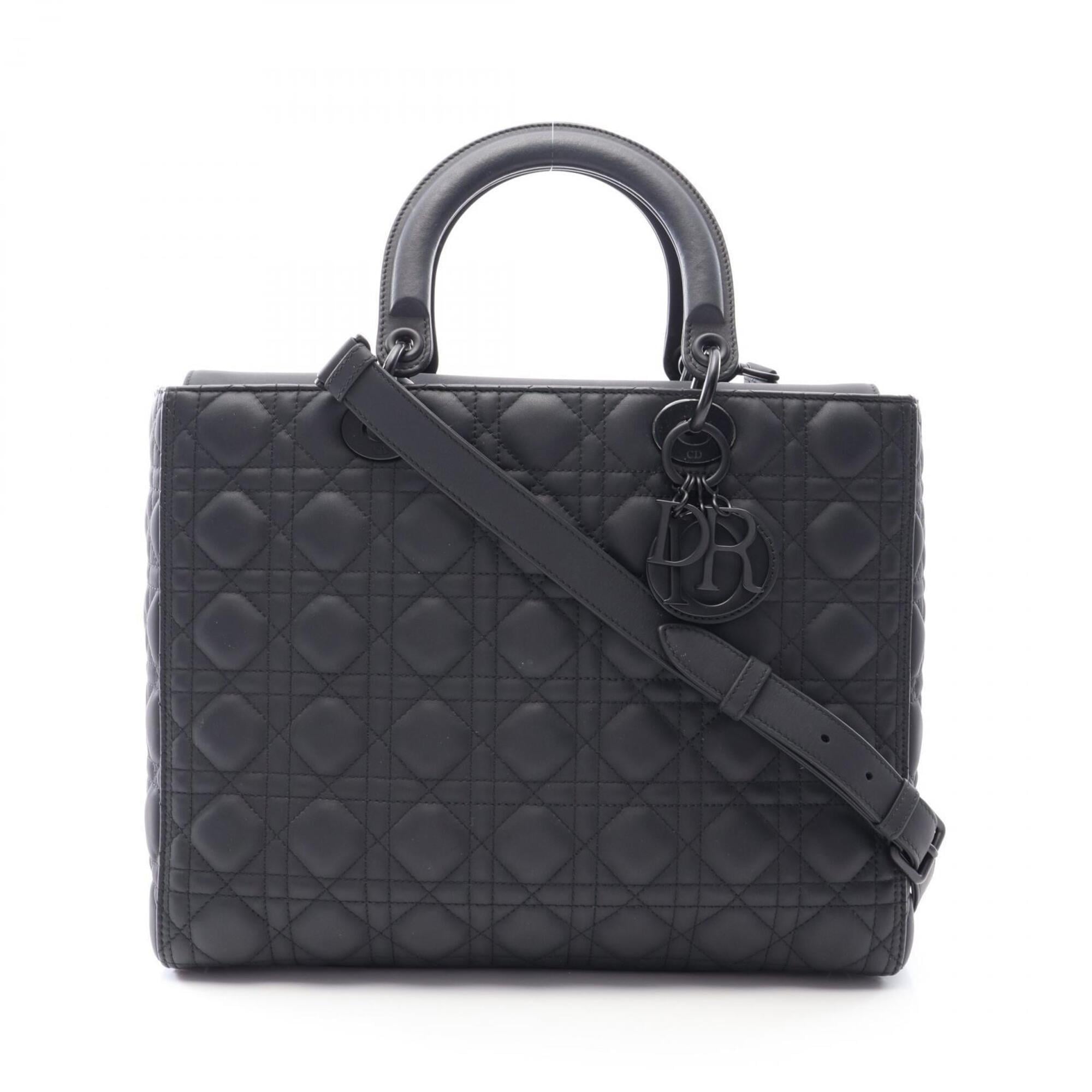 Christian Dior Black Leather Handbag (Pre-Owned)