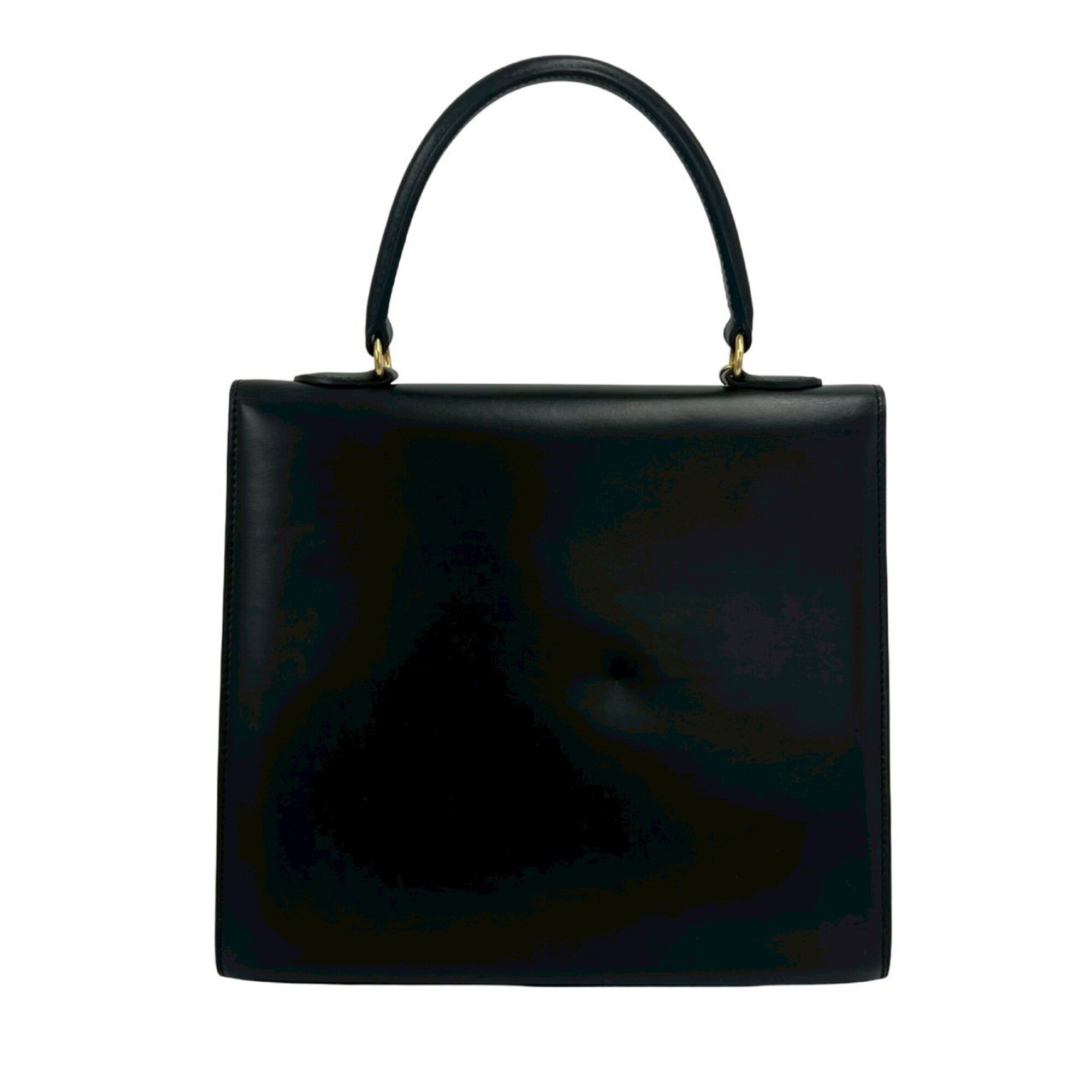 Celine Black Leather Handbag Tote Bag (Pre-Owned)