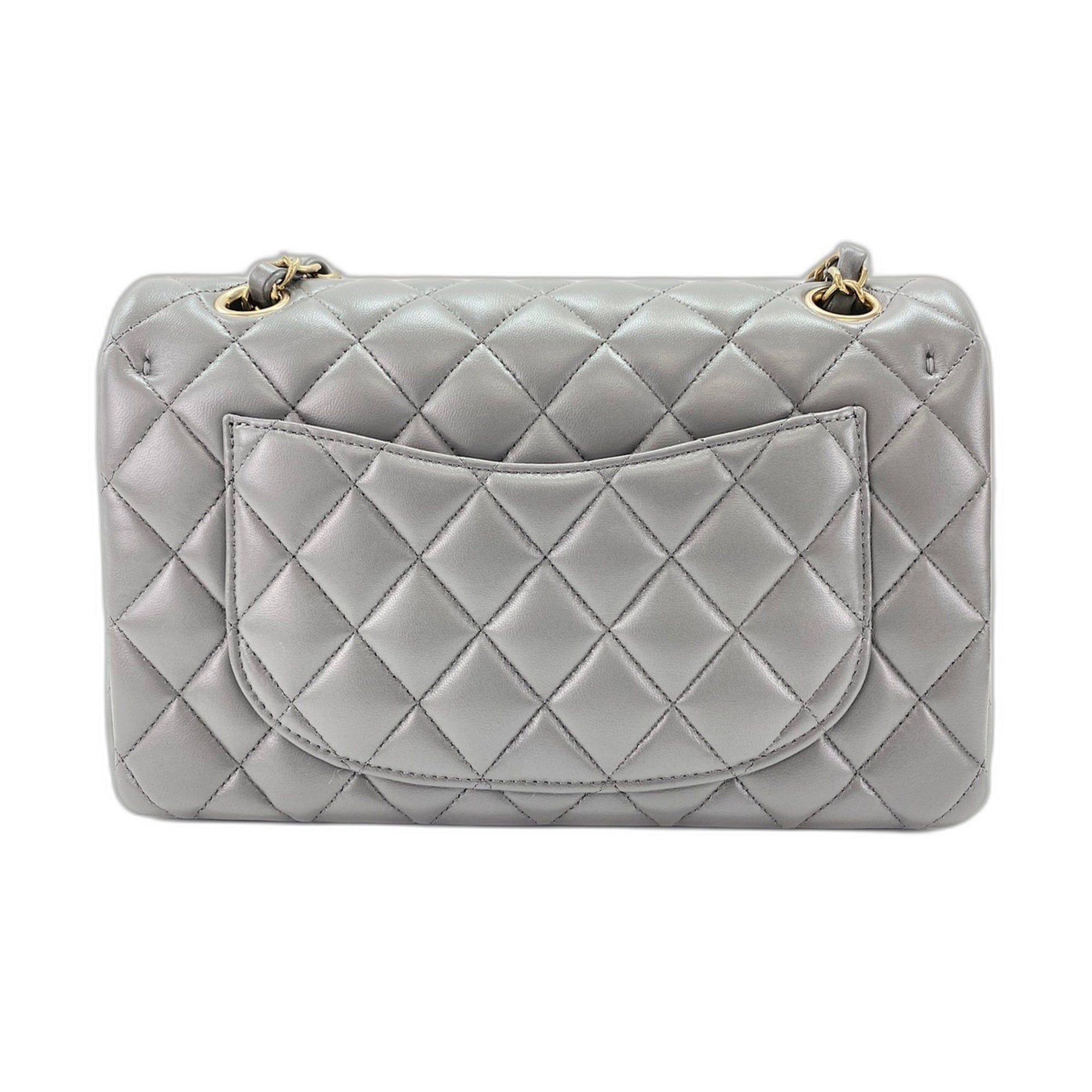 Chanel Gray Shoulder Bag (Pre-Owned)