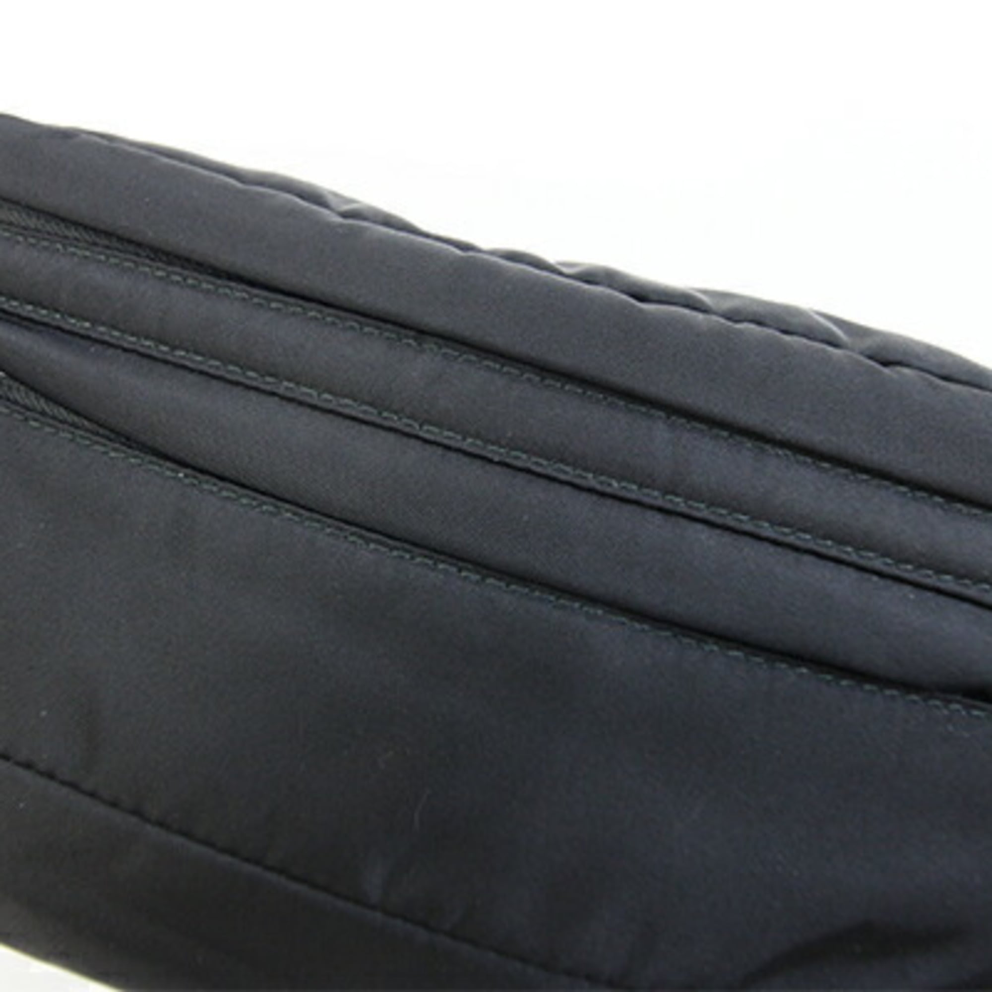 Prada Black Nylon Leather Sling Bag (Pre-Owned)