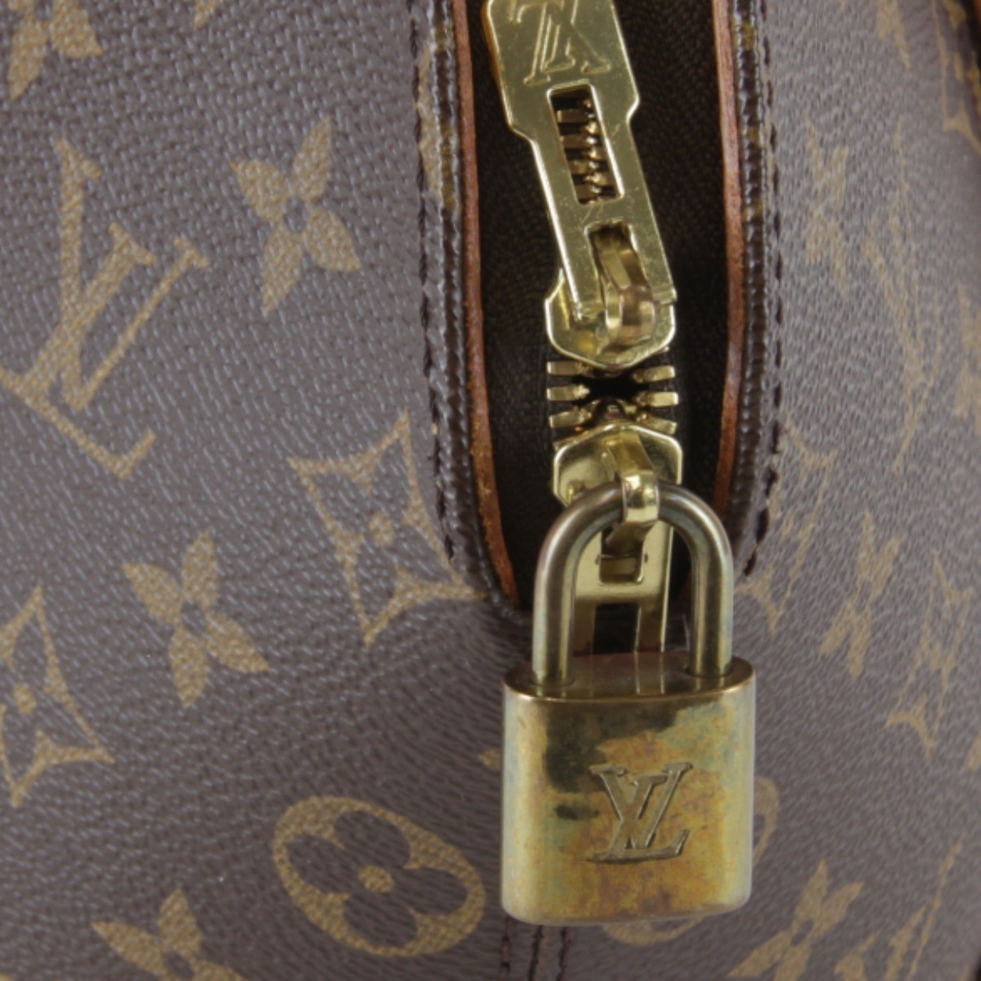 Louis Vuitton Brown Monogram Canvas Handbag (Pre-Owned)