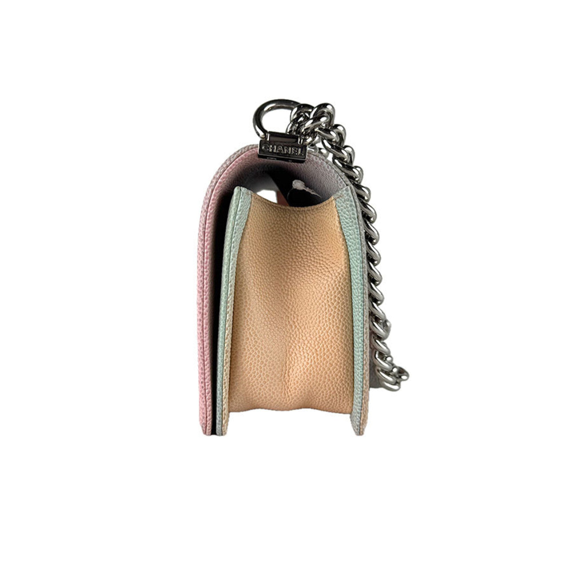 Chanel Multi-Color Grained Calfskin Shoulder Bag (Pre-Owned)