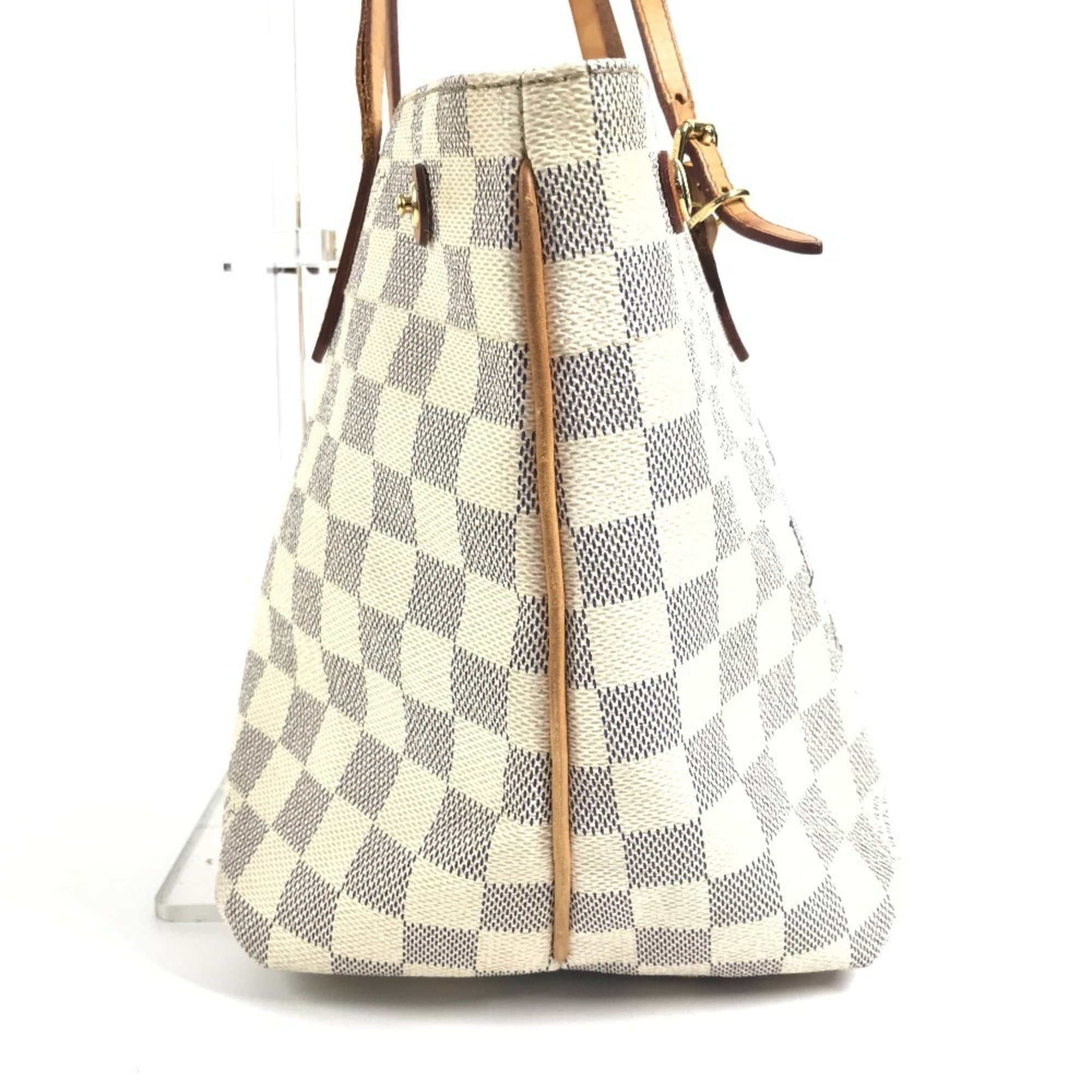 Louis Vuitton Damier Azur White Damier Azur Shoulder Bag Tote Bag (Pre-Owned)