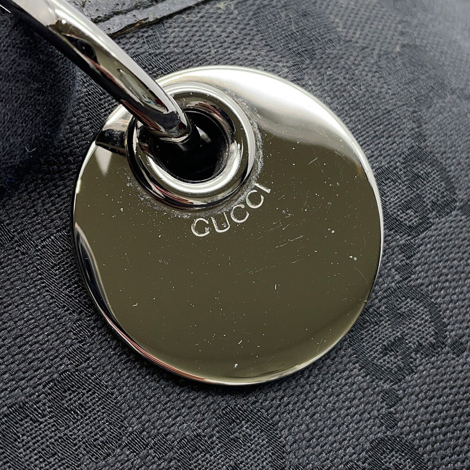 Gucci Black Gg Canvas Handbag Tote Bag (Pre-Owned)