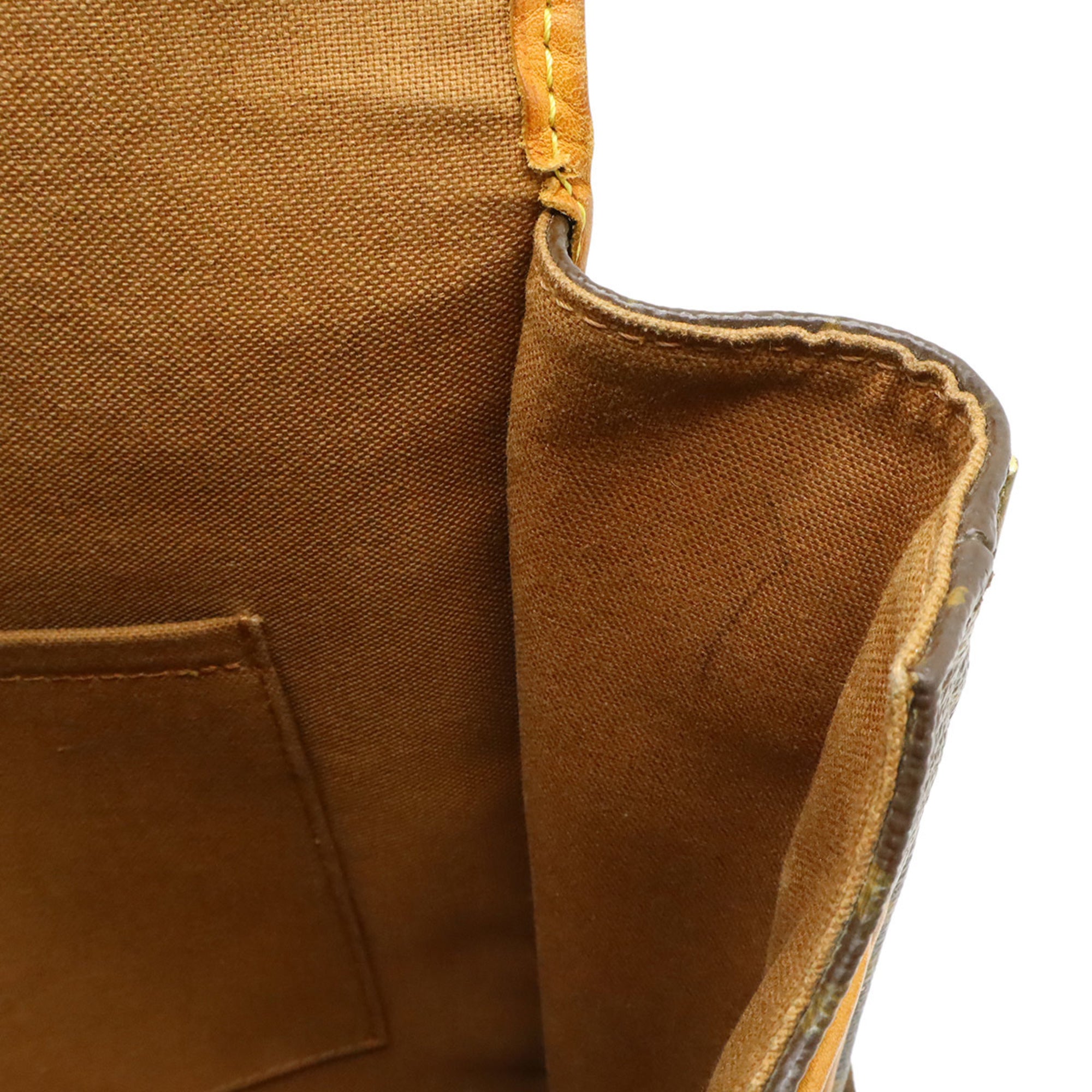 Louis Vuitton Brown Monogram Canvas Pvc Coated Canvas Handbag Shoulder Bag (Pre-Owned)