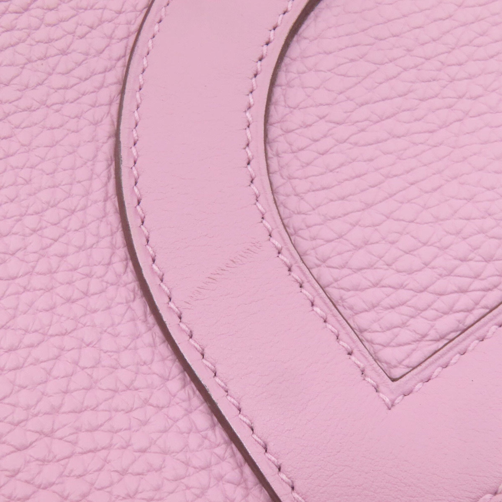 Hermes Pink Taurillon Clemence Leather Handbag (Pre-Owned)