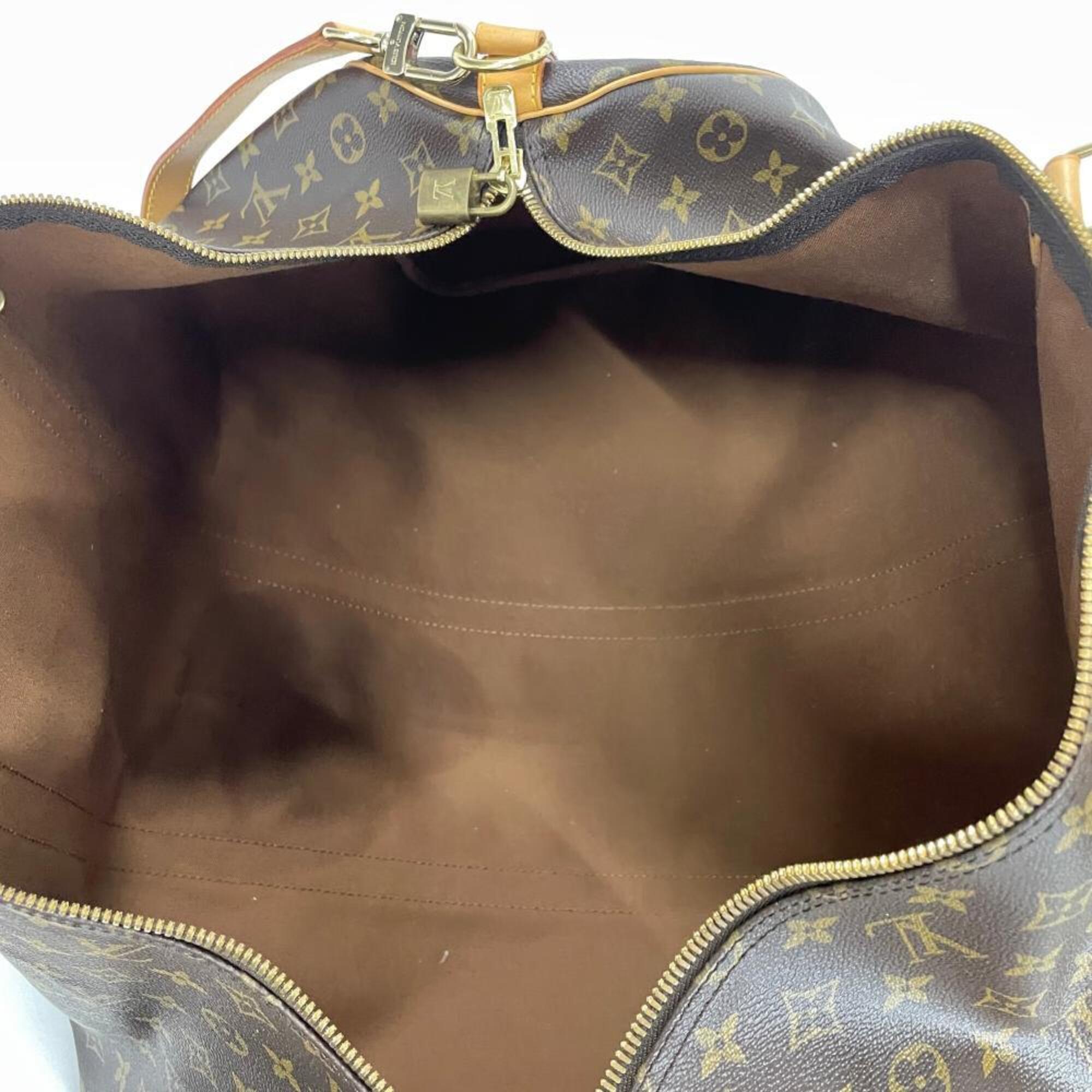 Louis Vuitton Brown Monogram Canvas Boston Bag (Pre-Owned)