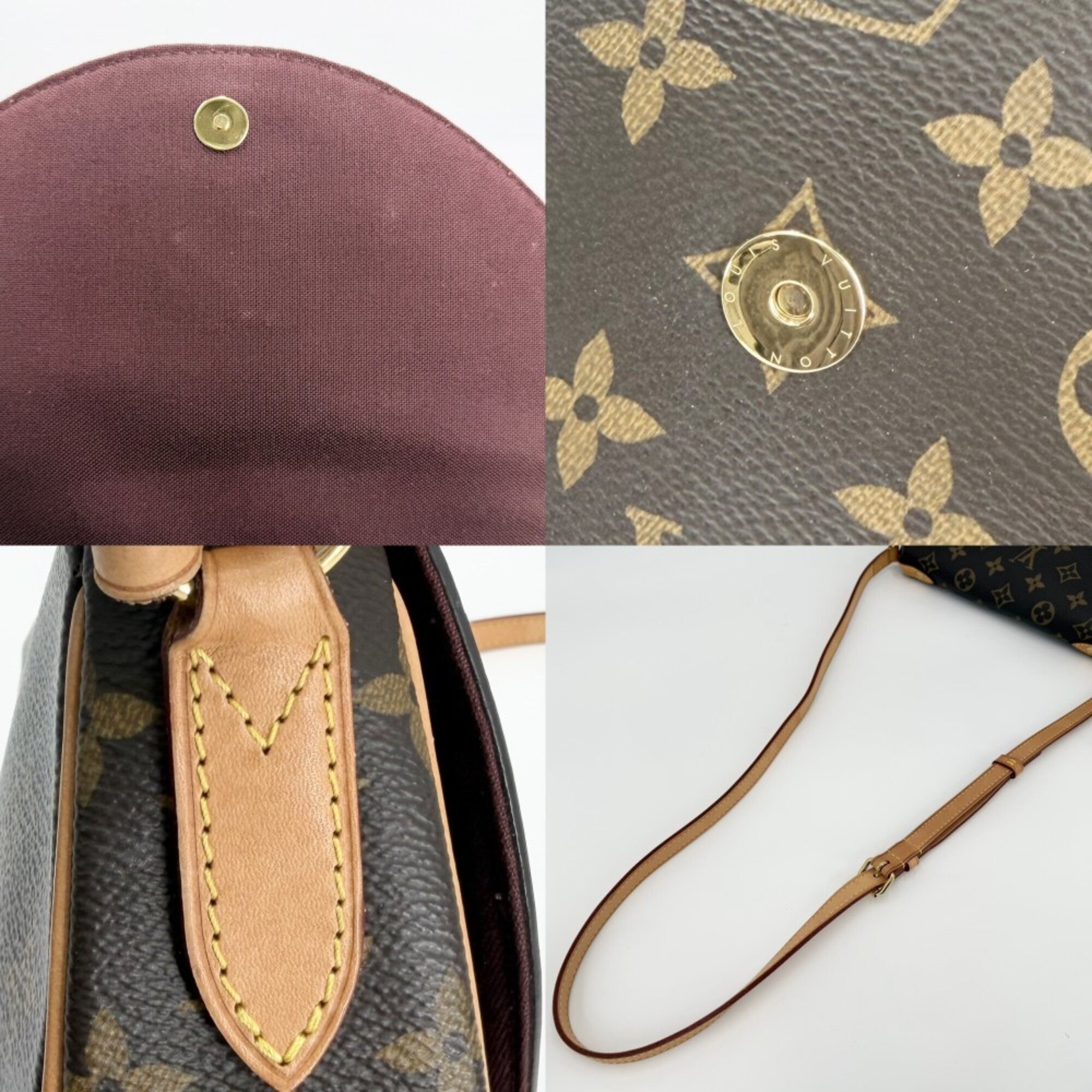 Louis Vuitton Brown Monogram Shoulder Bag (Pre-Owned)