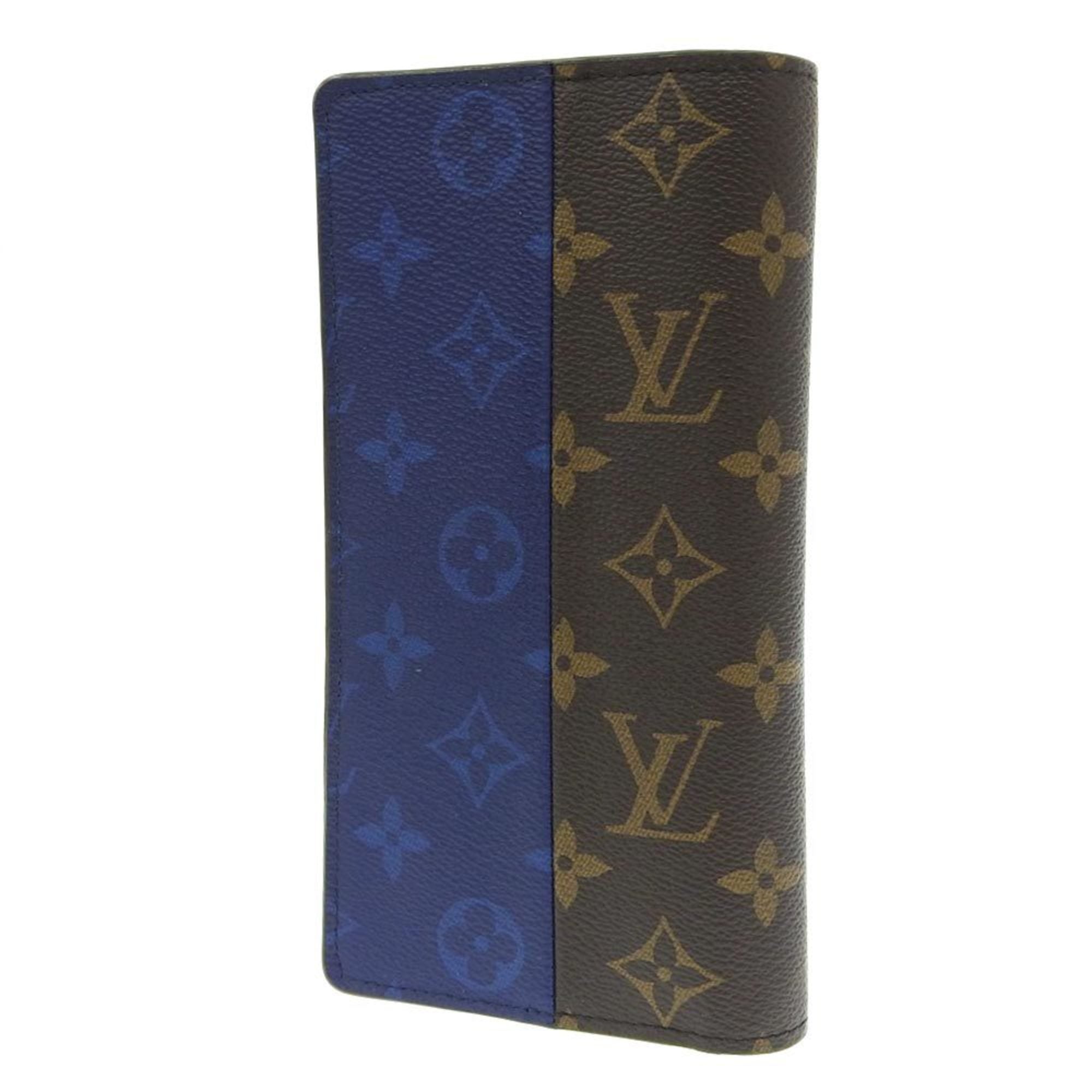 Louis Vuitton Blue Monogram Long Wallet (Bi-Fold) (Pre-Owned)