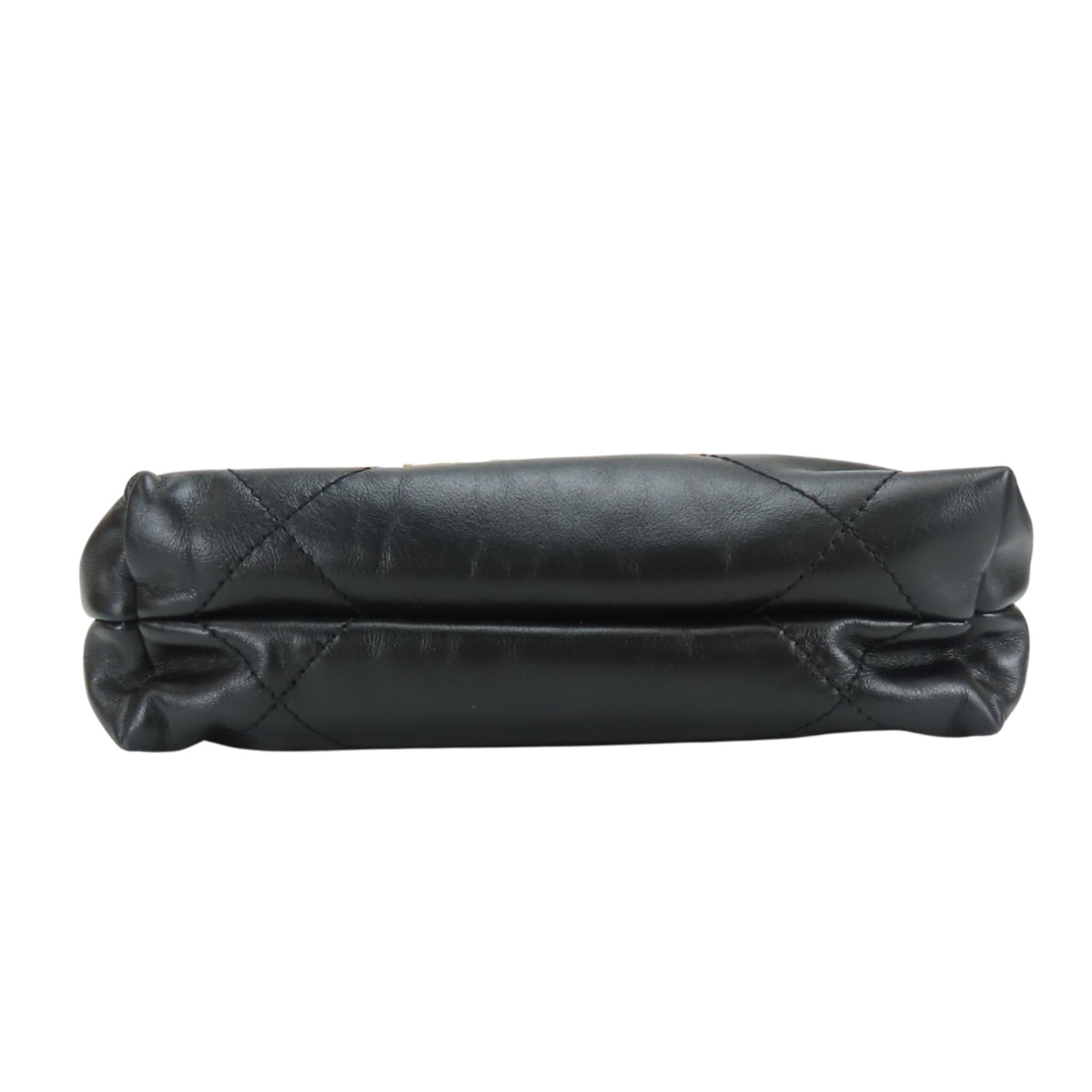 Chanel Black Leather Handbag Shoulder Bag (Pre-Owned)