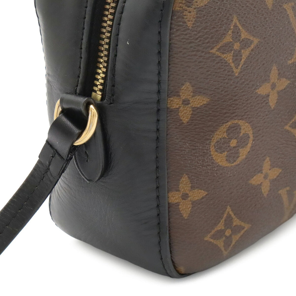 Louis Vuitton Monogram Black Noir Monogram Leather Handbag Shoulder Bag (Pre-Owned)