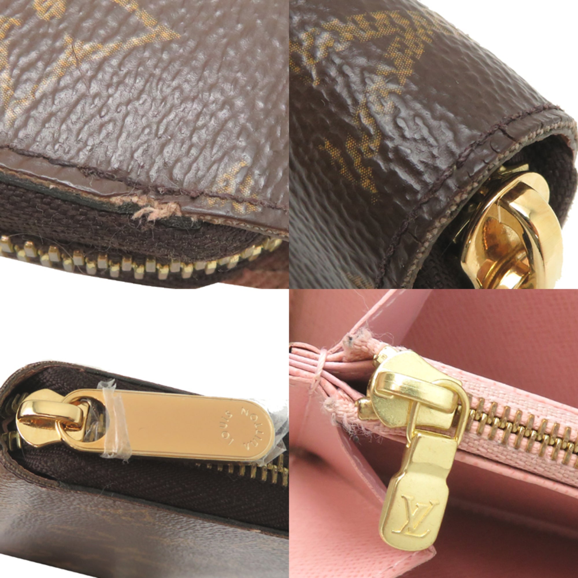 Louis Vuitton Rose Ballerine Monogram Long Wallet (Bi-Fold) (Pre-Owned)